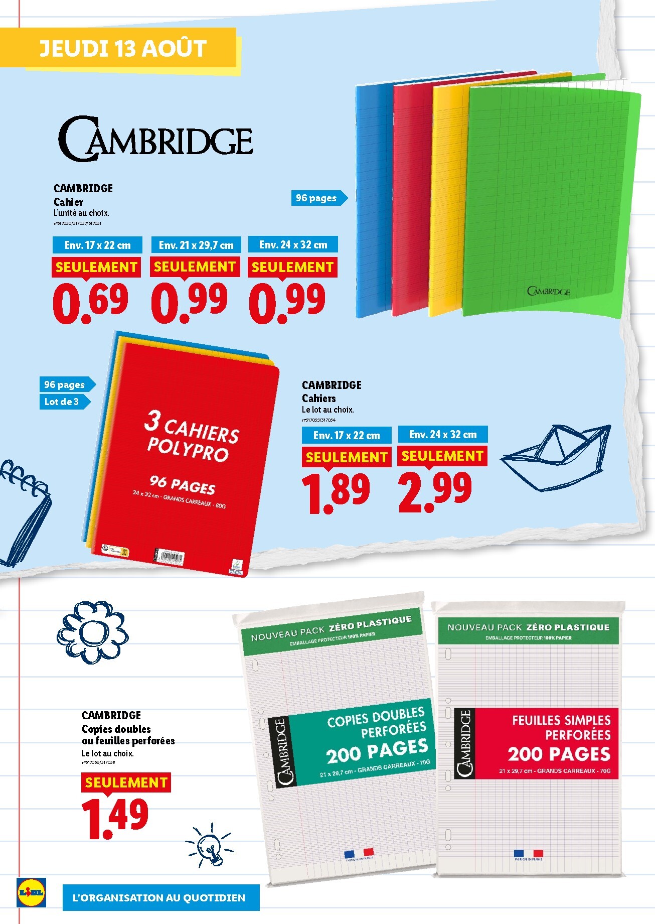 lidl - Flyer Lidl - Préparez la rentrée pour la semaine prochaine du de jeudi 13/08/2026 au de jeudi 20/08/2026 - page: 8