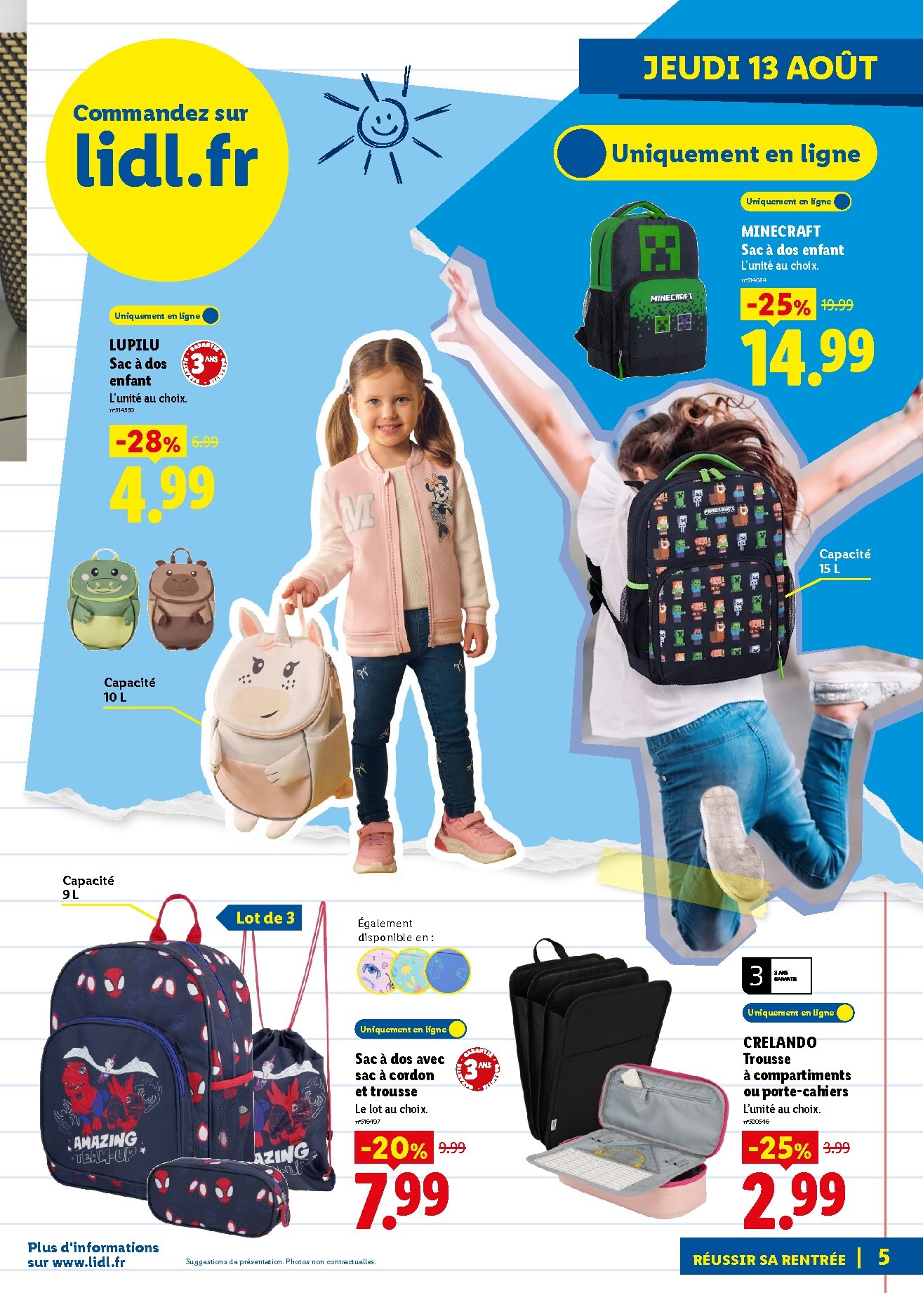 lidl - Flyer Lidl - Préparez la rentrée pour la semaine prochaine du de jeudi 13/08/2026 au de jeudi 20/08/2026 - page: 5