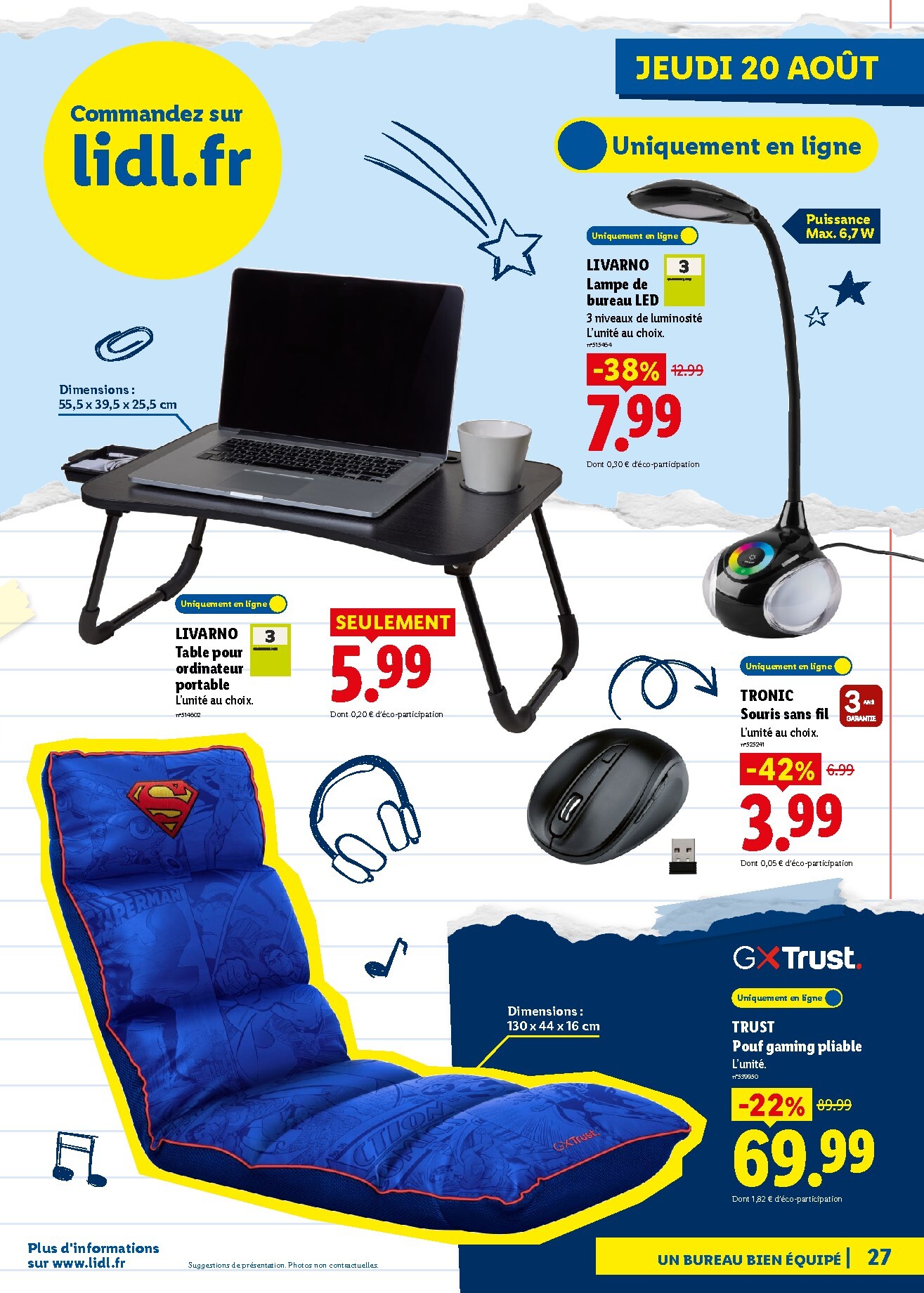 lidl - Flyer Lidl - Préparez la rentrée pour la semaine prochaine du de jeudi 13/08/2026 au de jeudi 20/08/2026 - page: 27