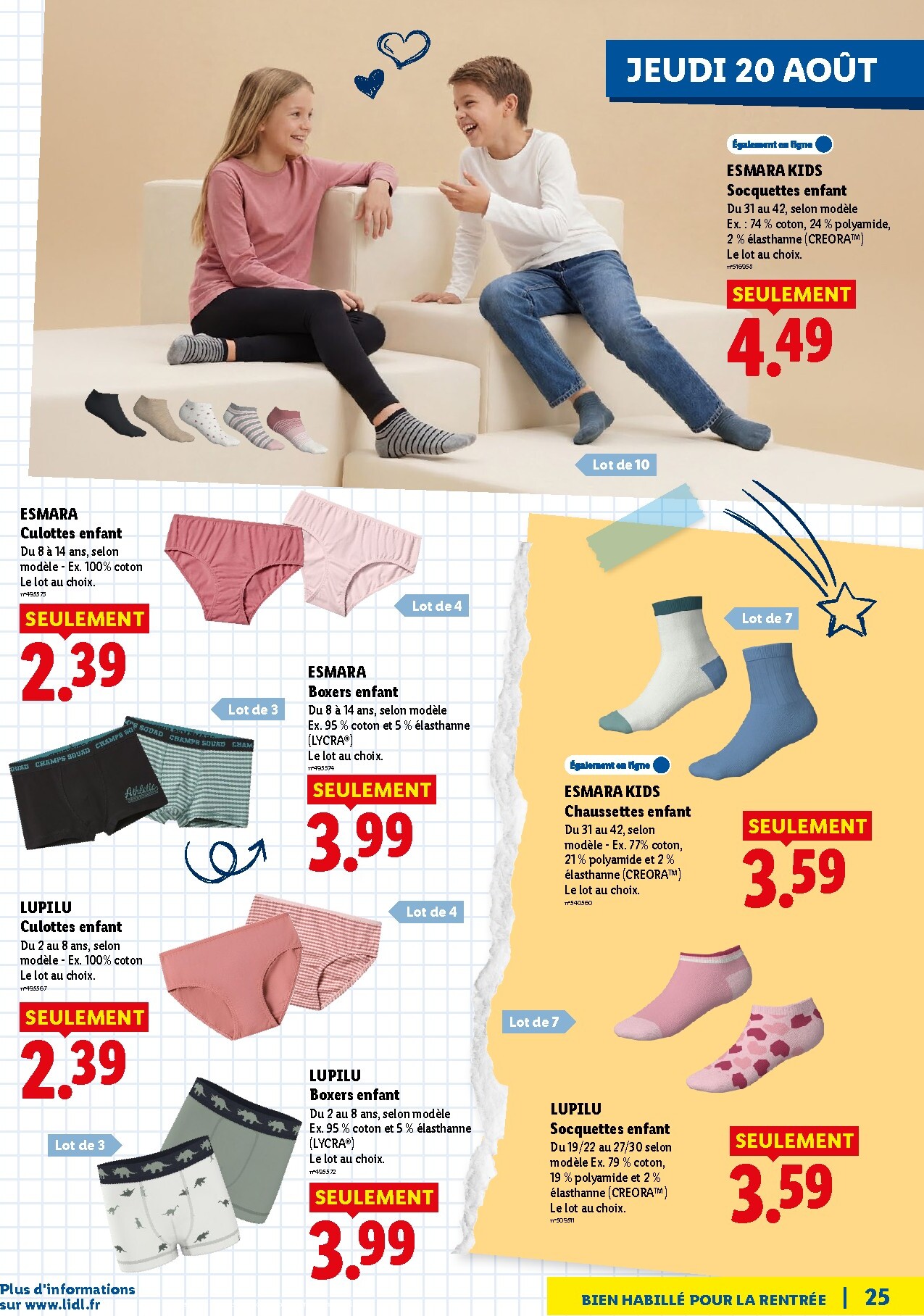 lidl - Flyer Lidl - Préparez la rentrée pour la semaine prochaine du de jeudi 13/08/2026 au de jeudi 20/08/2026 - page: 25