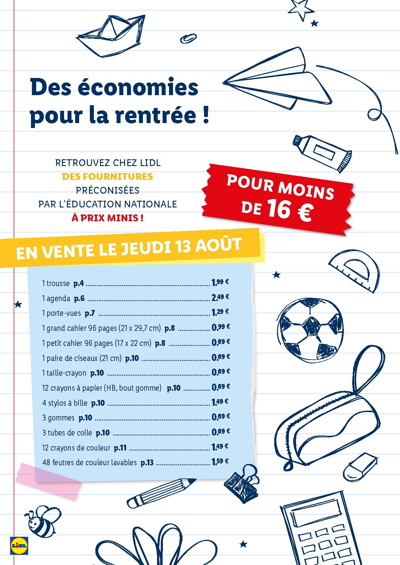 lidl - Flyer Lidl - Préparez la rentrée pour la semaine prochaine du de jeudi 13/08/2026 au de jeudi 20/08/2026 - page: 2