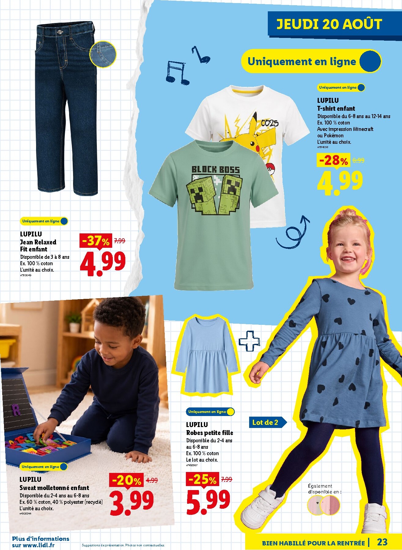 lidl - Flyer Lidl - Préparez la rentrée pour la semaine prochaine du de jeudi 13/08/2026 au de jeudi 20/08/2026 - page: 23