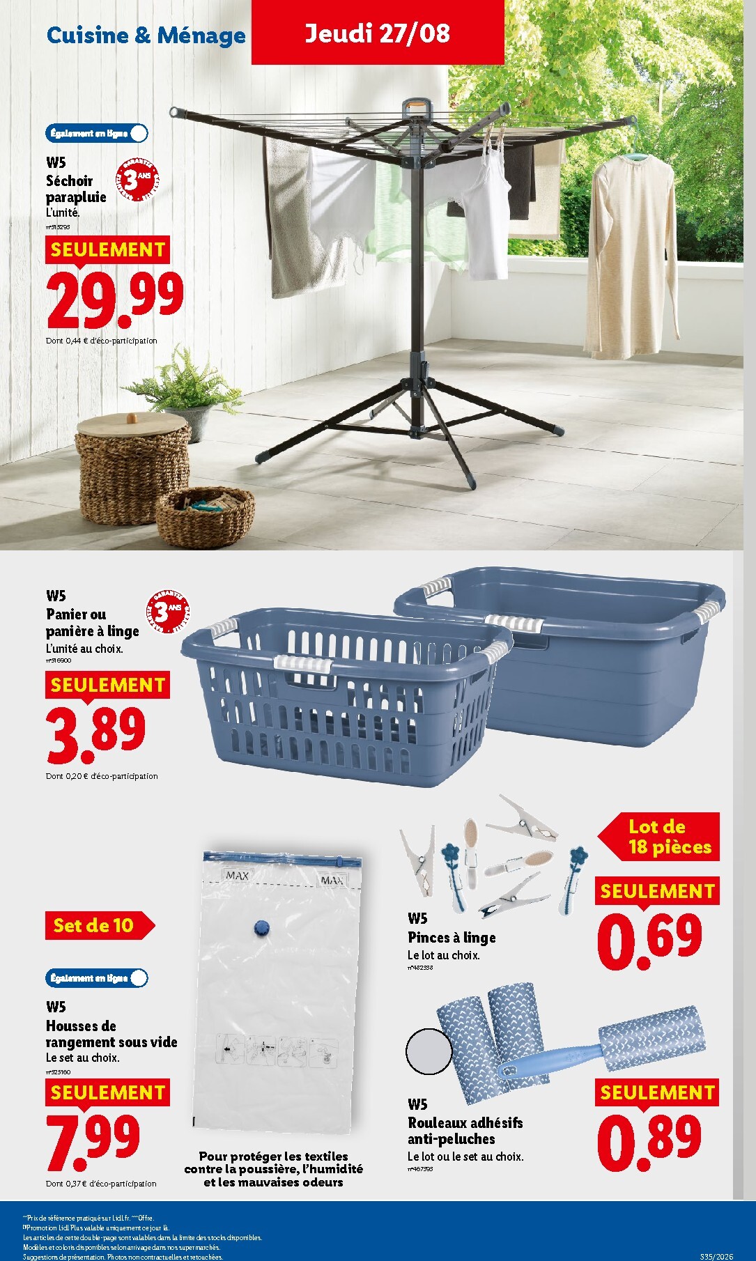 lidl - Flyer Lidl pour la semaine prochaine du de jeudi 27/08/2026 au du mercredi 02/09/2026 - page: 39