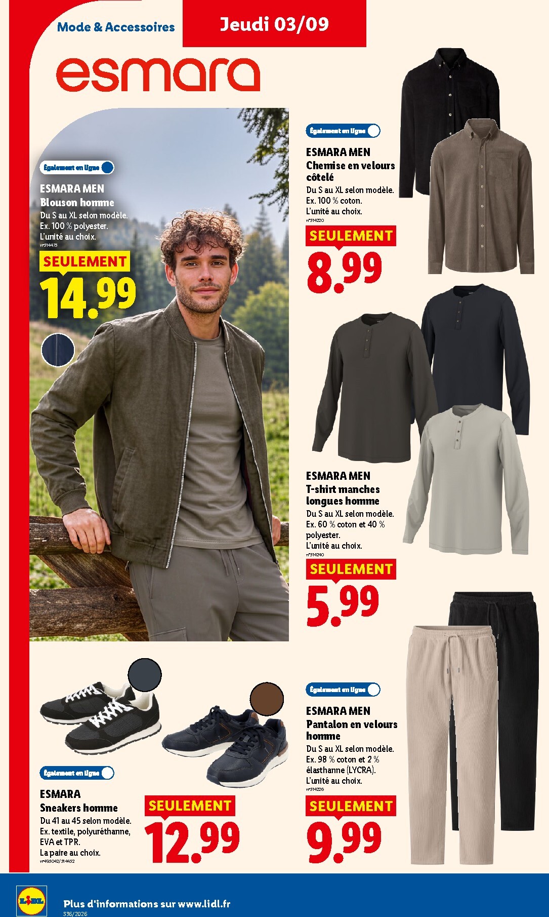 lidl - Flyer Lidl pour la semaine prochaine du de jeudi 03/09/2026 au du mercredi 09/09/2026 - page: 44