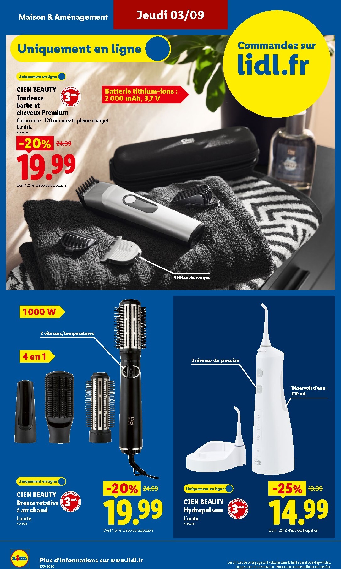 lidl - Current Lidl - Exclu Web leaflet valid from du lundi 31/08/2026 to de jeudi 03/09/2026 - page: 12
