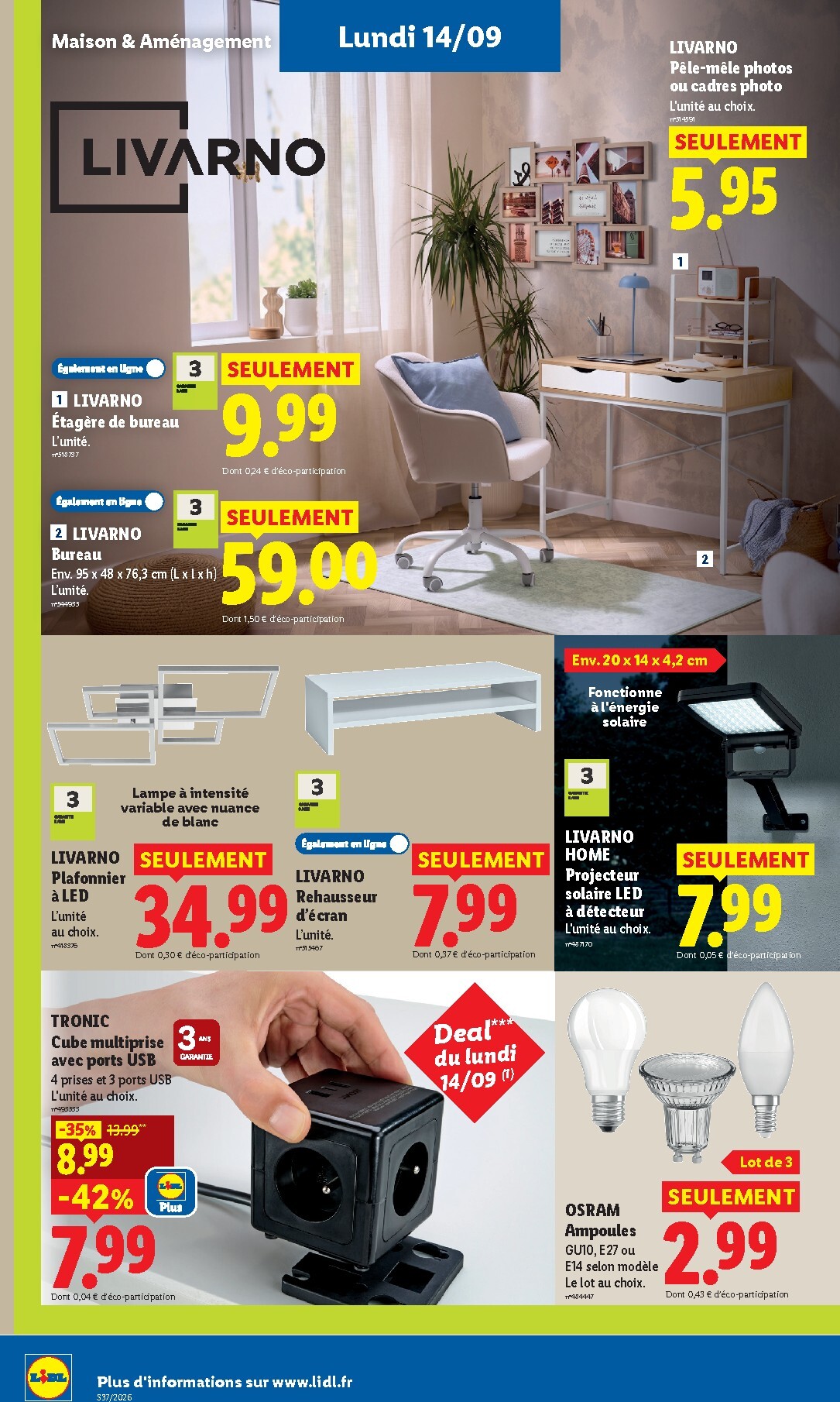 lidl - Flyer Lidl pour la semaine prochaine du de jeudi 10/09/2026 au du mercredi 16/09/2026 - page: 42