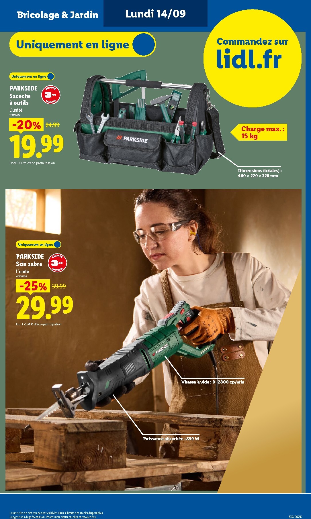 lidl - Current Lidl - Exclu Web leaflet valid from du lundi 14/09/2026 to de jeudi 17/09/2026 - page: 3