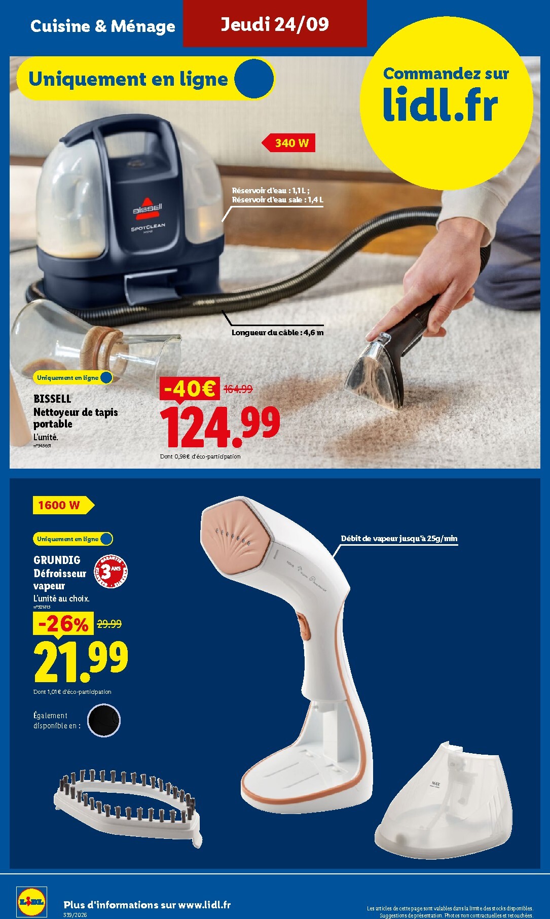 lidl - Current Lidl - Exclu Web leaflet valid from du lundi 21/09/2026 to de jeudi 24/09/2026 - page: 10