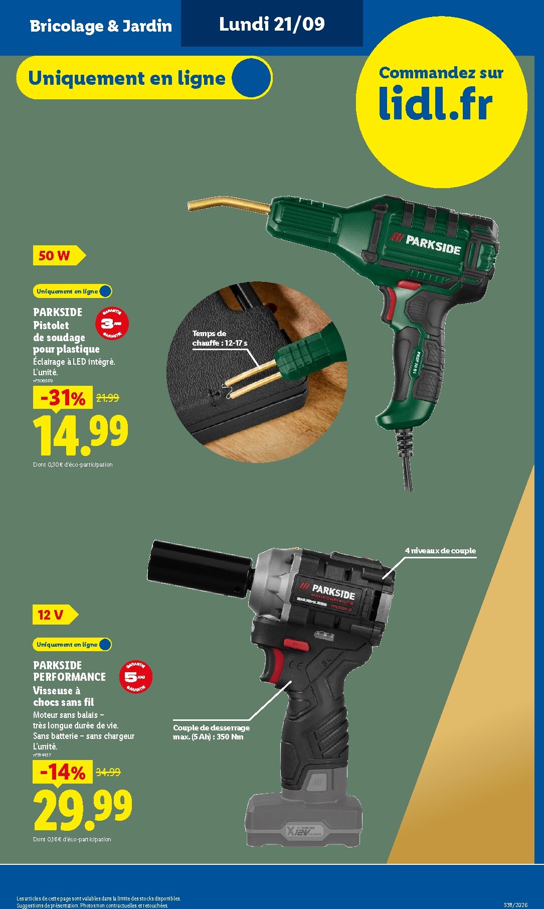 lidl - Current Lidl - Exclu Web leaflet valid from du lundi 21/09/2026 to de jeudi 24/09/2026 - page: 3