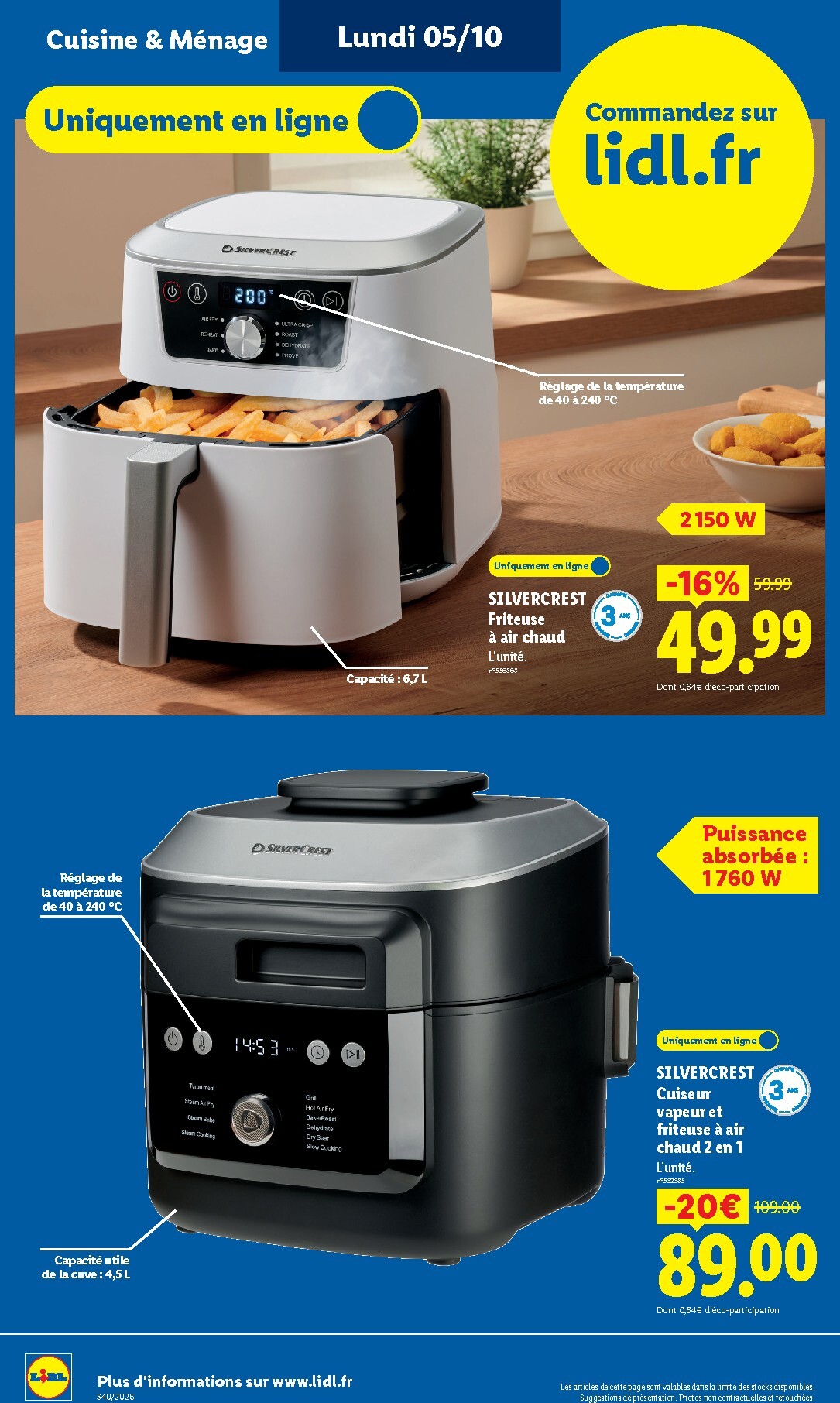 lidl - Flyer Lidl pour la semaine prochaine du de jeudi 01/10/2026 au du mercredi 07/10/2026 - page: 8