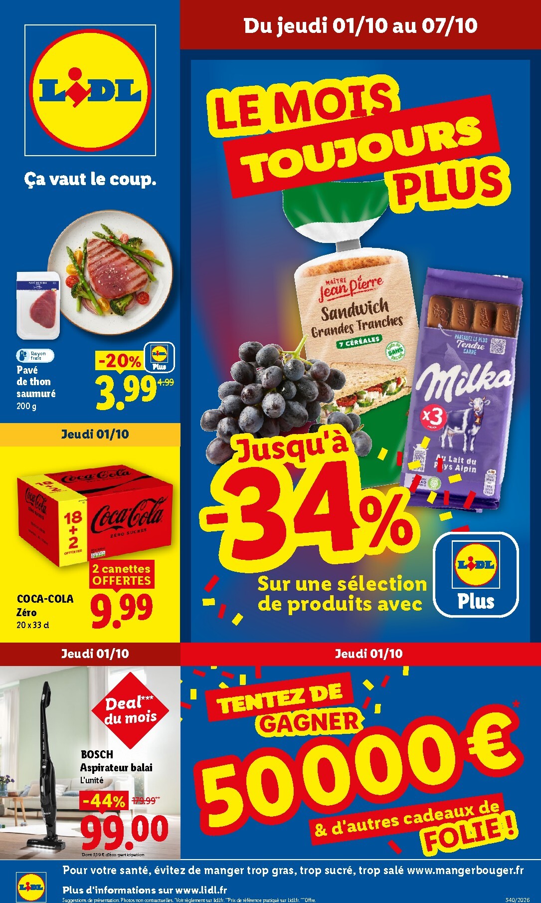 lidl - Flyer Lidl pour la semaine prochaine du de jeudi 01/10/2026 au du mercredi 07/10/2026