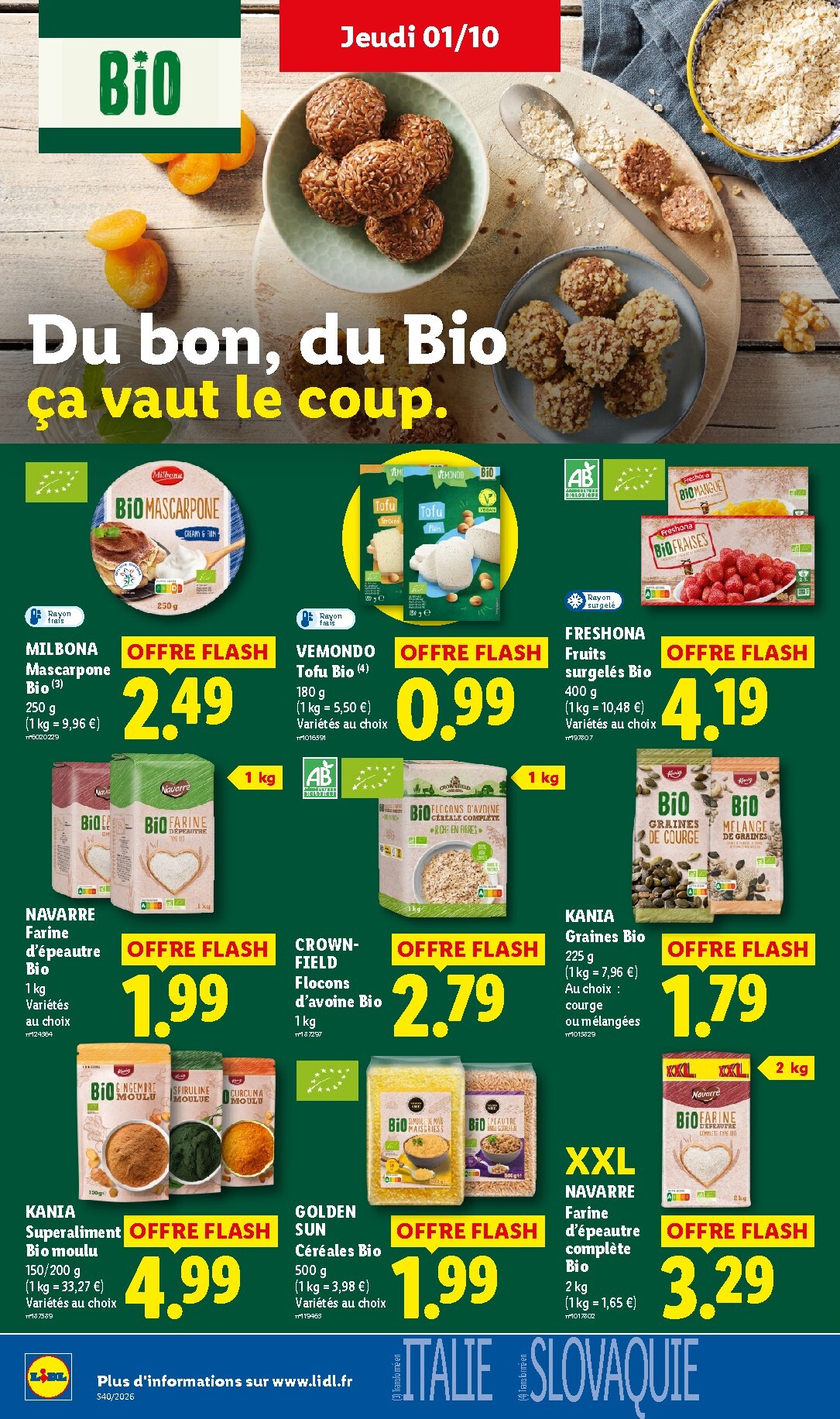 lidl - Flyer Lidl pour la semaine prochaine du de jeudi 01/10/2026 au du mercredi 07/10/2026 - page: 24