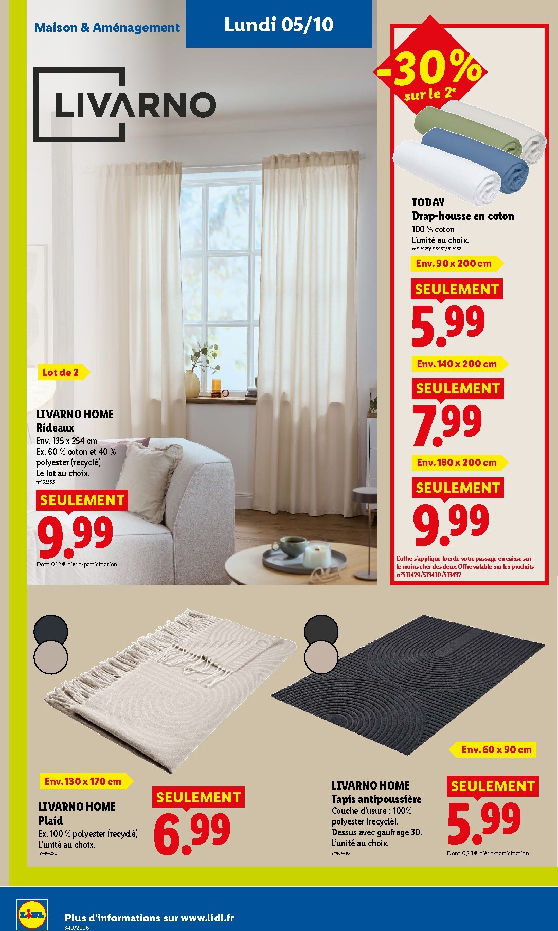 lidl - Prospectus Lidl valide du de jeudi 01/10/2026 au du mercredi 07/10/2026 - page: 50
