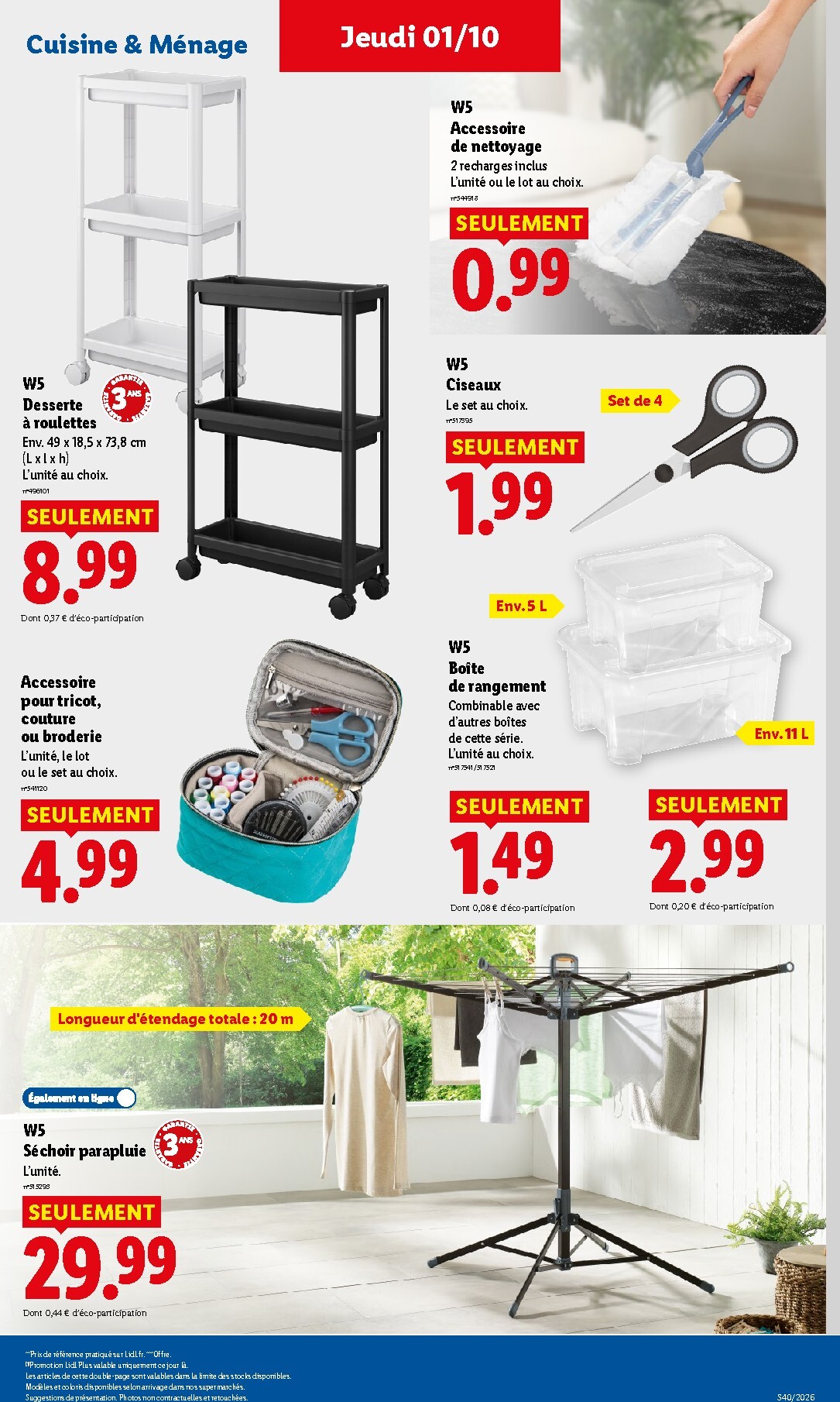 lidl - Prospectus Lidl valide du de jeudi 01/10/2026 au du mercredi 07/10/2026 - page: 43