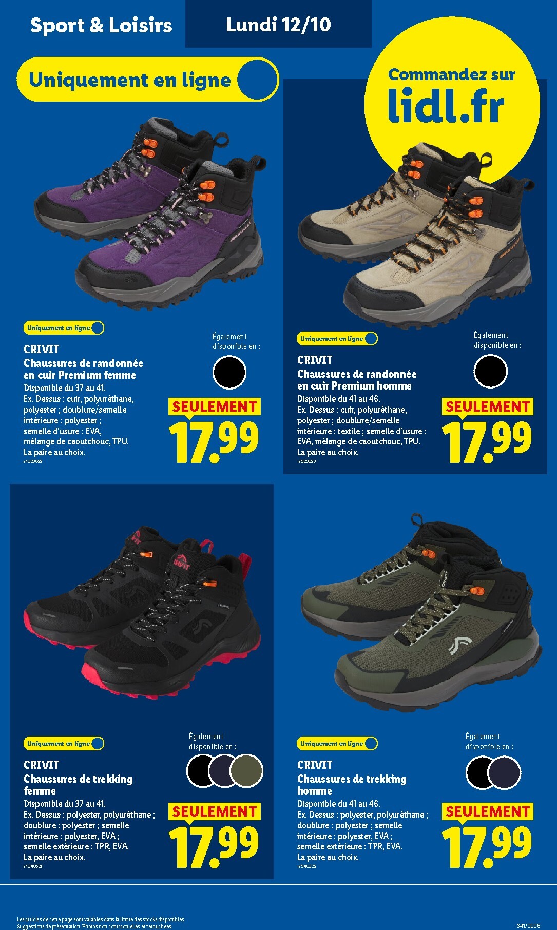 lidl - Current Lidl - Les Exclus Web de la semaine leaflet valid from du lundi 12/10/2026 to de jeudi 15/10/2026 - page: 9