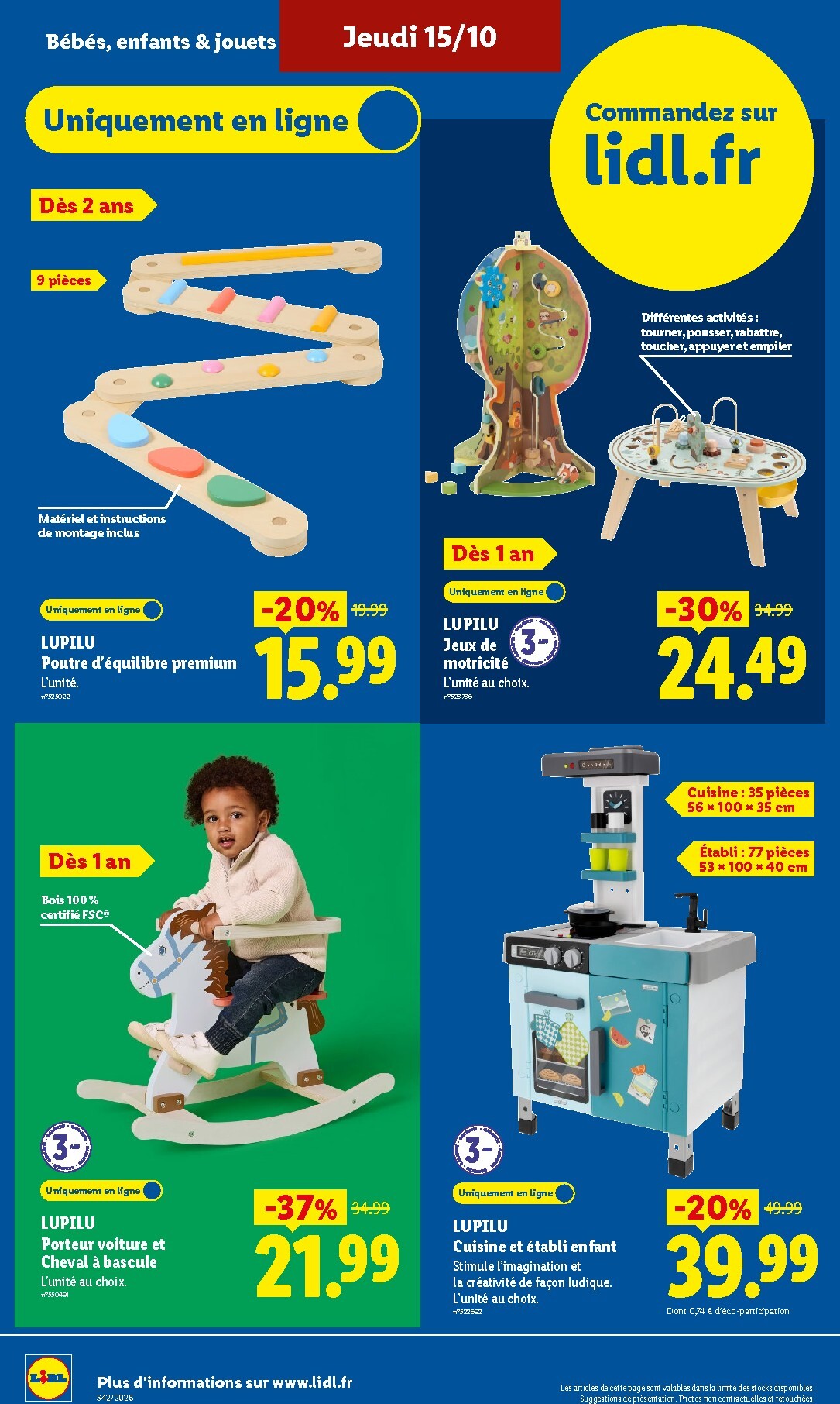 lidl - Current Lidl - Les Exclus Web de la semaine leaflet valid from du lundi 12/10/2026 to de jeudi 15/10/2026 - page: 16