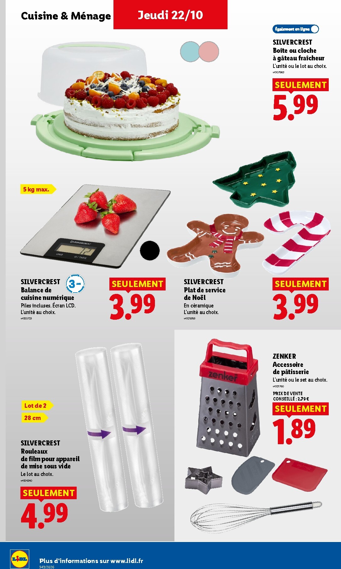 lidl - Flyer Lidl pour la semaine prochaine du de jeudi 22/10/2026 au du mercredi 28/10/2026 - page: 46