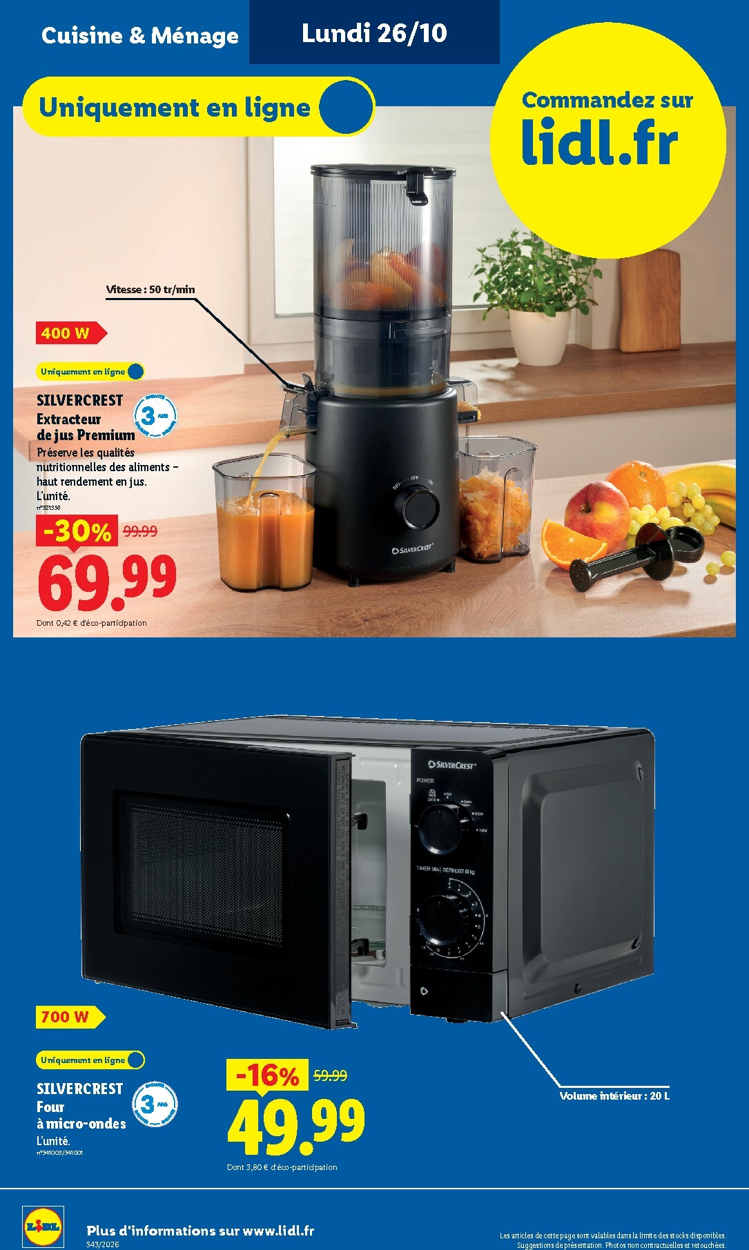lidl - Prospectus Lidl valide du de jeudi 22/10/2026 au du mercredi 28/10/2026 - page: 48
