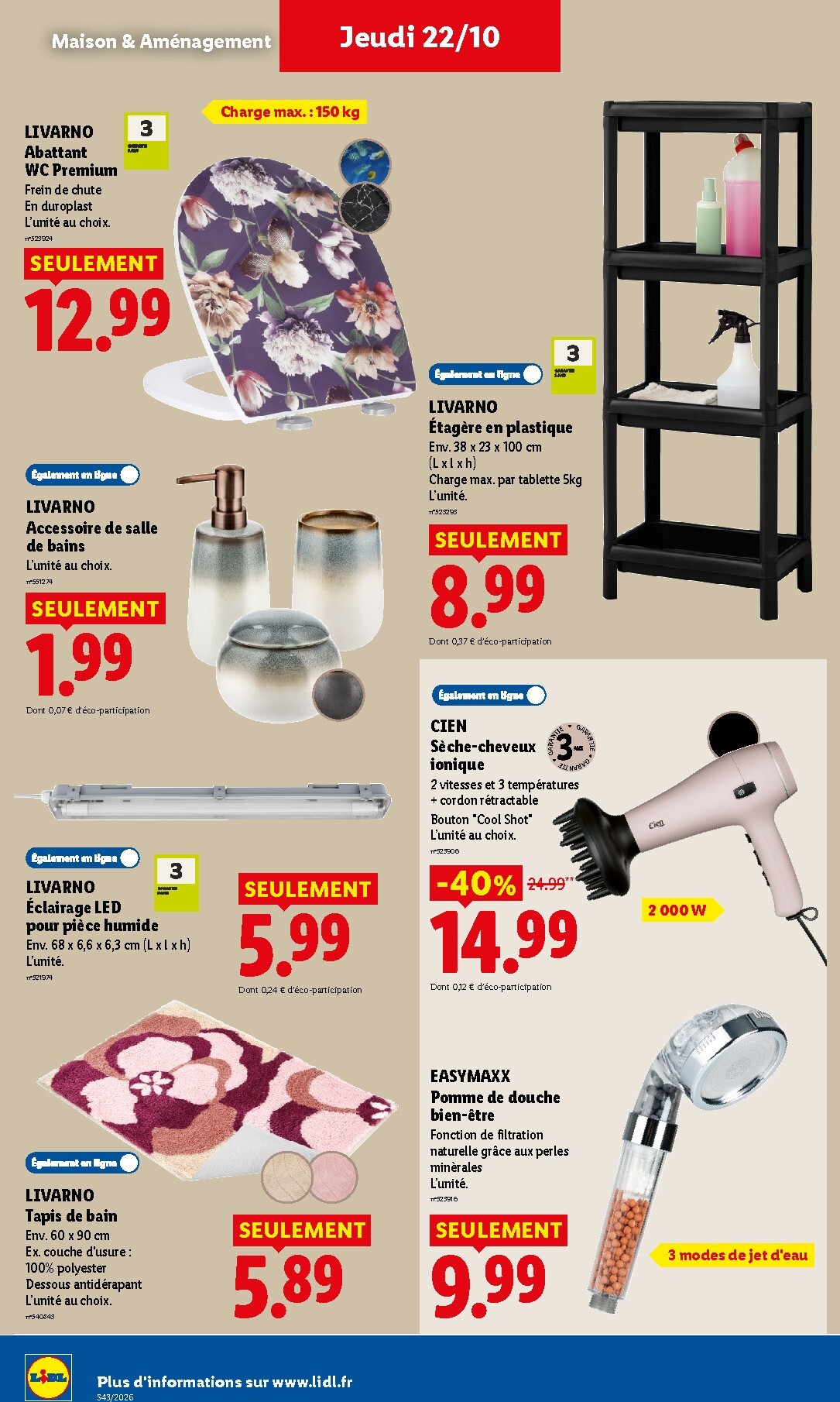 lidl - Prospectus Lidl valide du de jeudi 22/10/2026 au du mercredi 28/10/2026 - page: 42