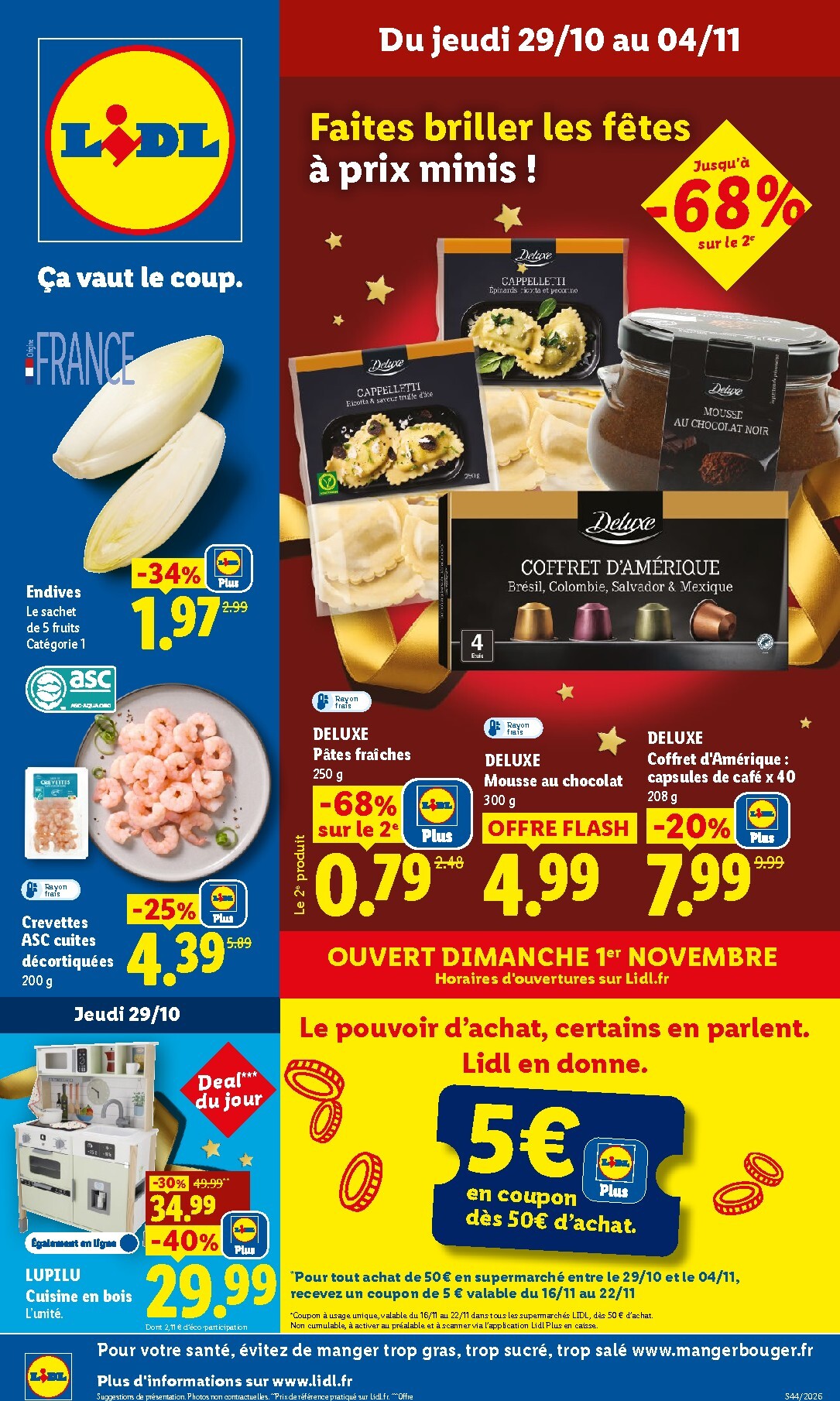 lidl - Flyer Lidl pour la semaine prochaine du de jeudi 29/10/2026 au du mercredi 04/11/2026 - page: 1