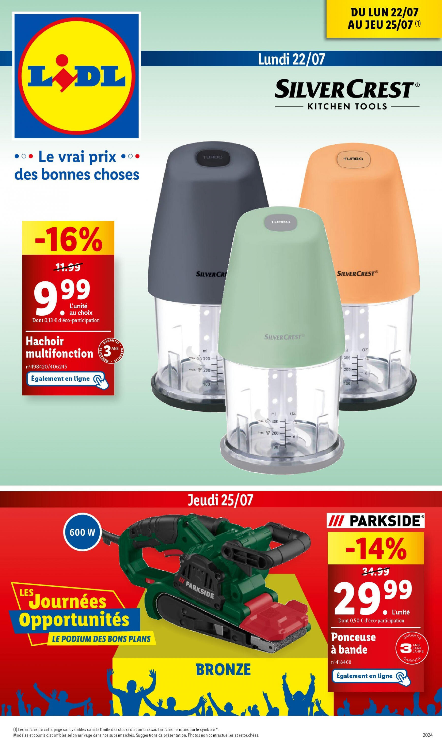 lidl - Prospectus Lidl actuel 22.07. - 25.07. - page: 1