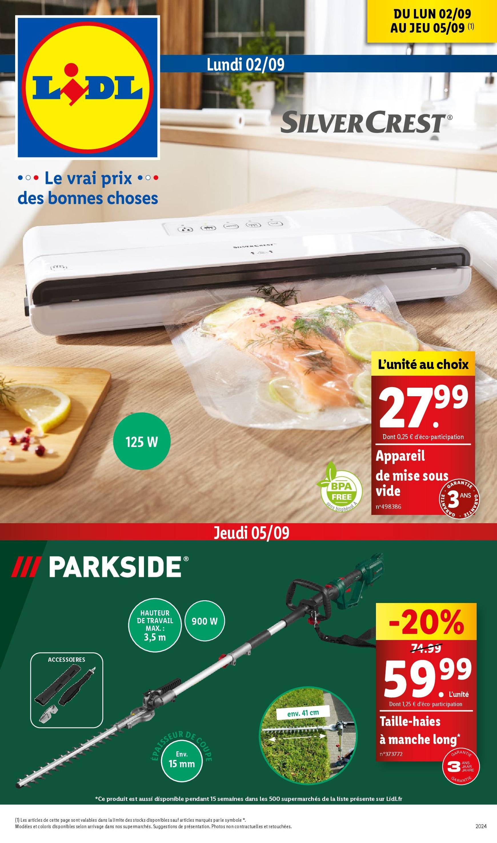 lidl - Catalogue Lidl valable dès 02.09. - 05.09.