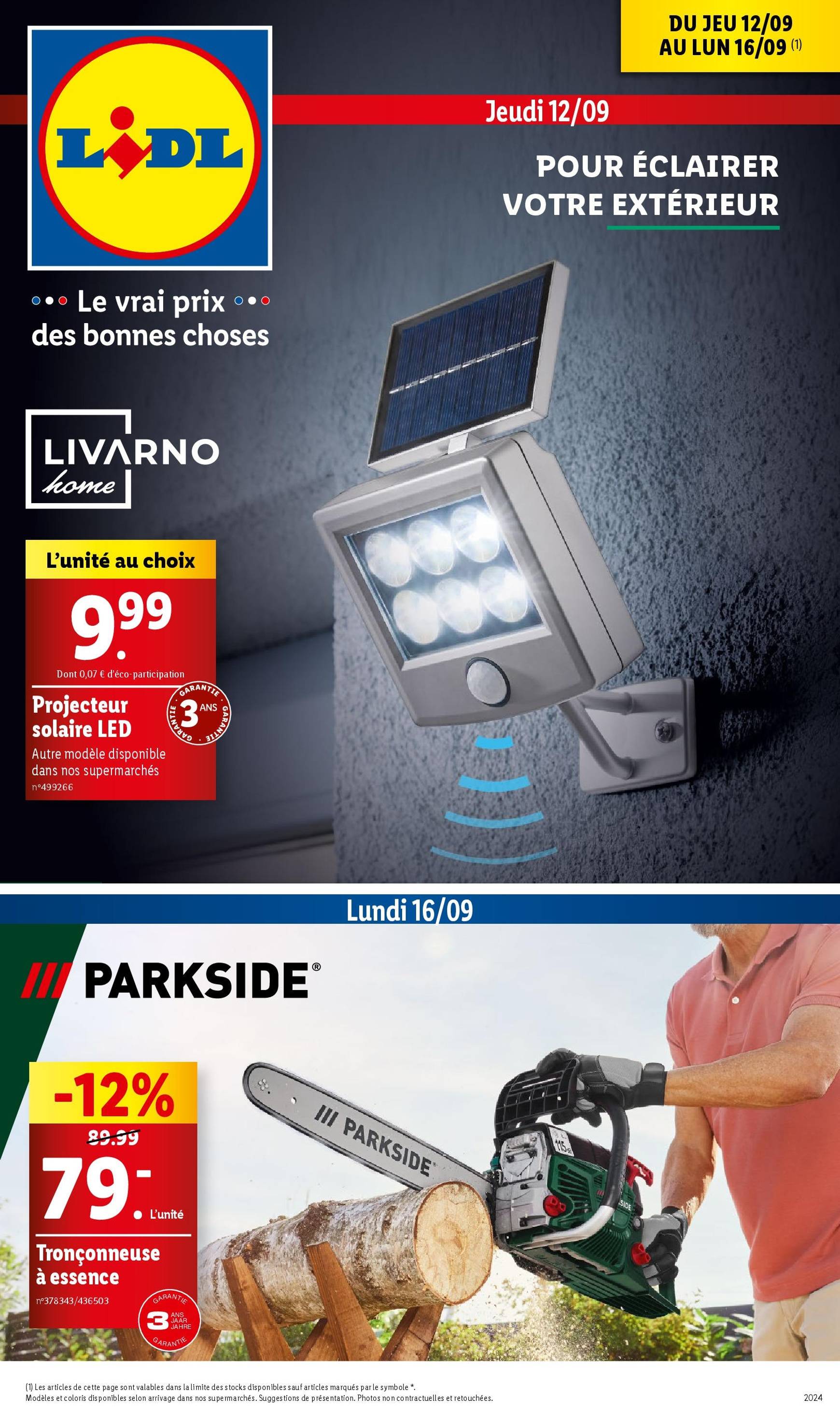 lidl - Catalogue Lidl valable dès 12.09. - 16.09. - page: 1