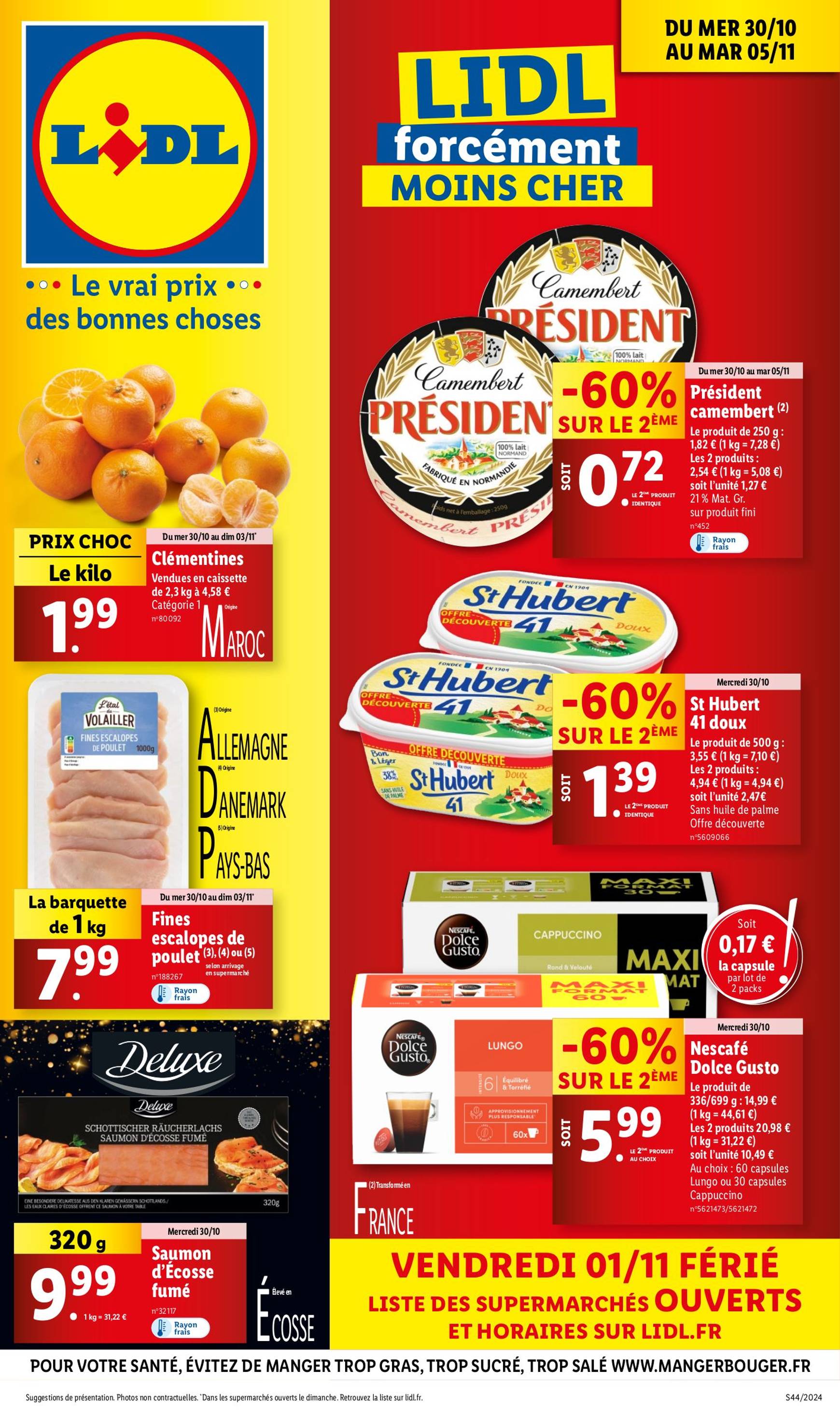 lidl - Catalogue Lidl valable dès 30.10. - 05.11. - page: 1