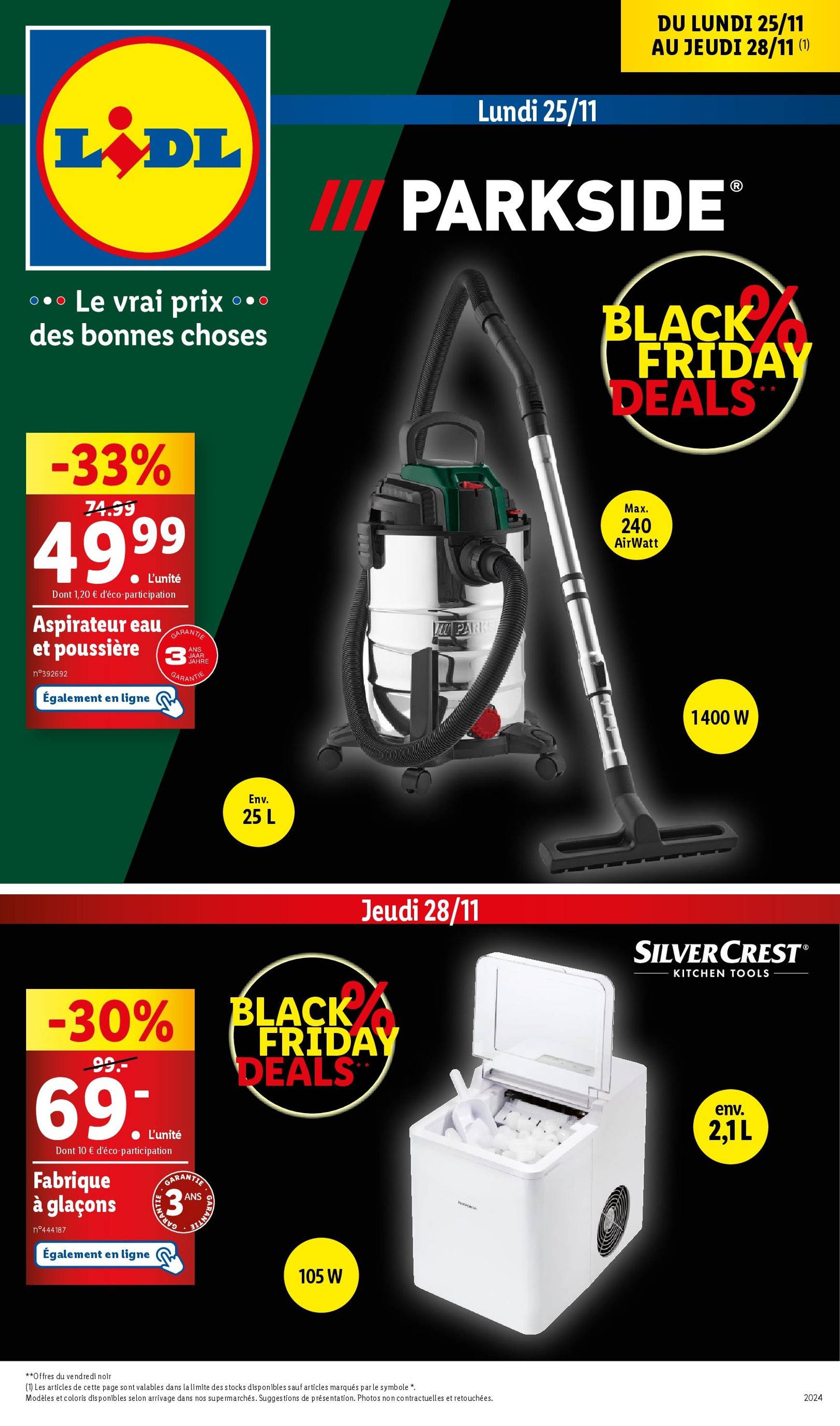 lidl - Catalogue Lidl - Black Friday valable dès 25/11 - 28/11