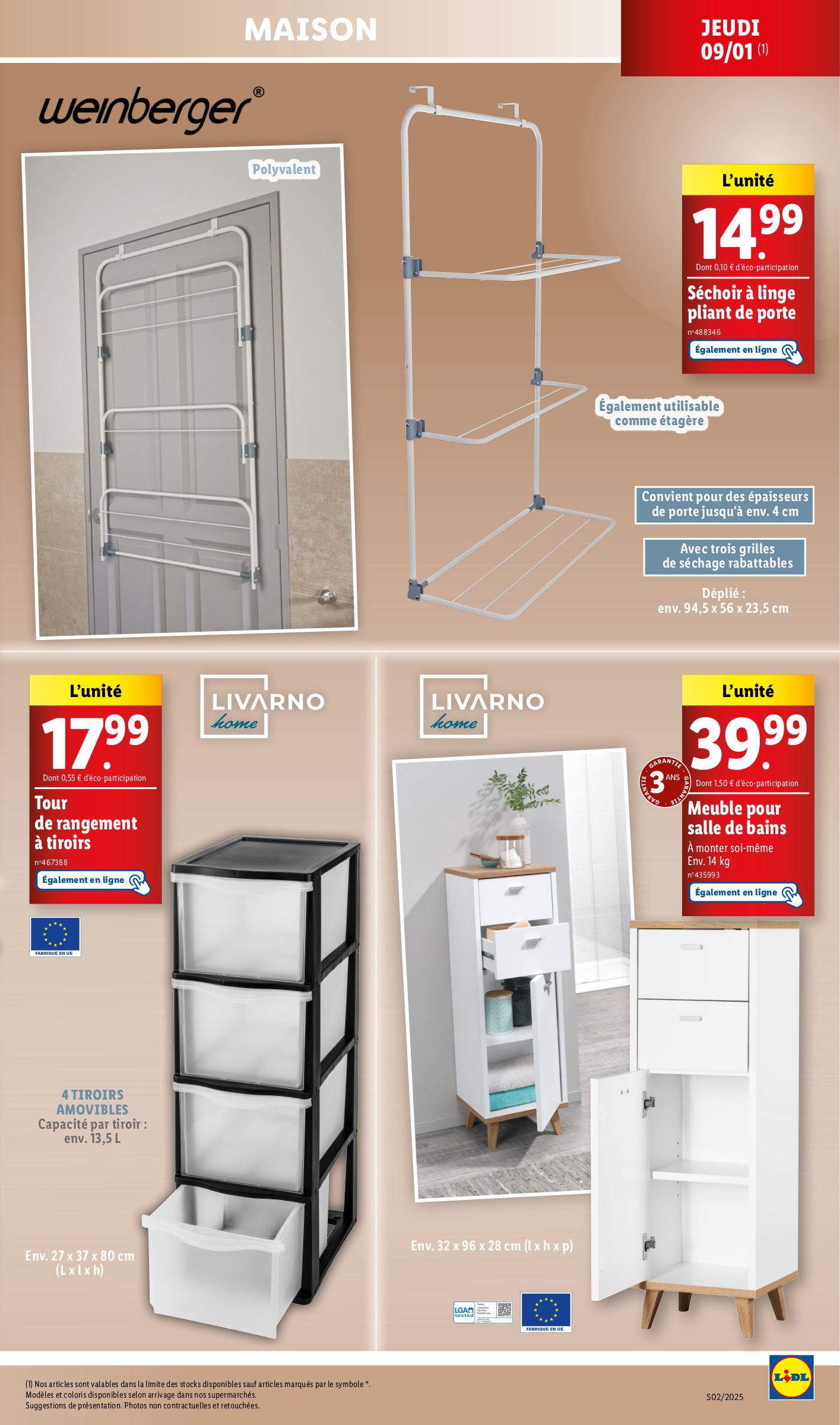 lidl - Catalogue Lidl valable dès 08/01 - 14/01 - page: 61