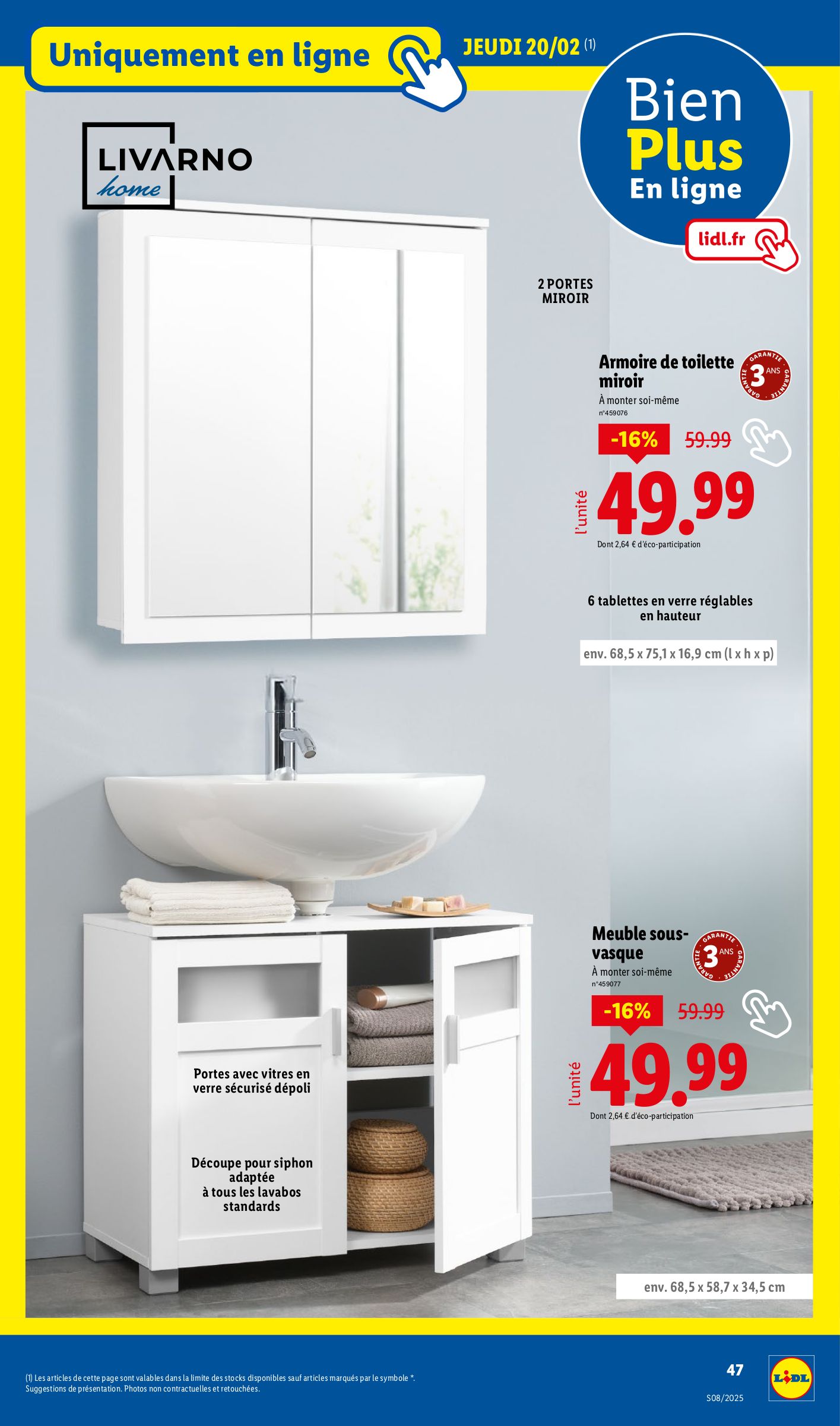 lidl - Catalogue Lidl valable dès 20/02 - 26/02 - page: 47