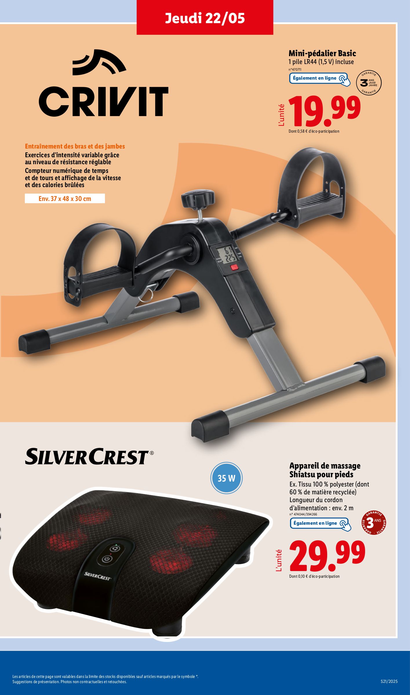 lidl - Catalogue Lidl - Les bonnes affaires de la semaine valable dès 22/05 - 26/05 - page: 9 lidl - Catalogue Lidl - Les bonnes affaires de la semaine valable dès 22/05 - 26/05 - page: 9