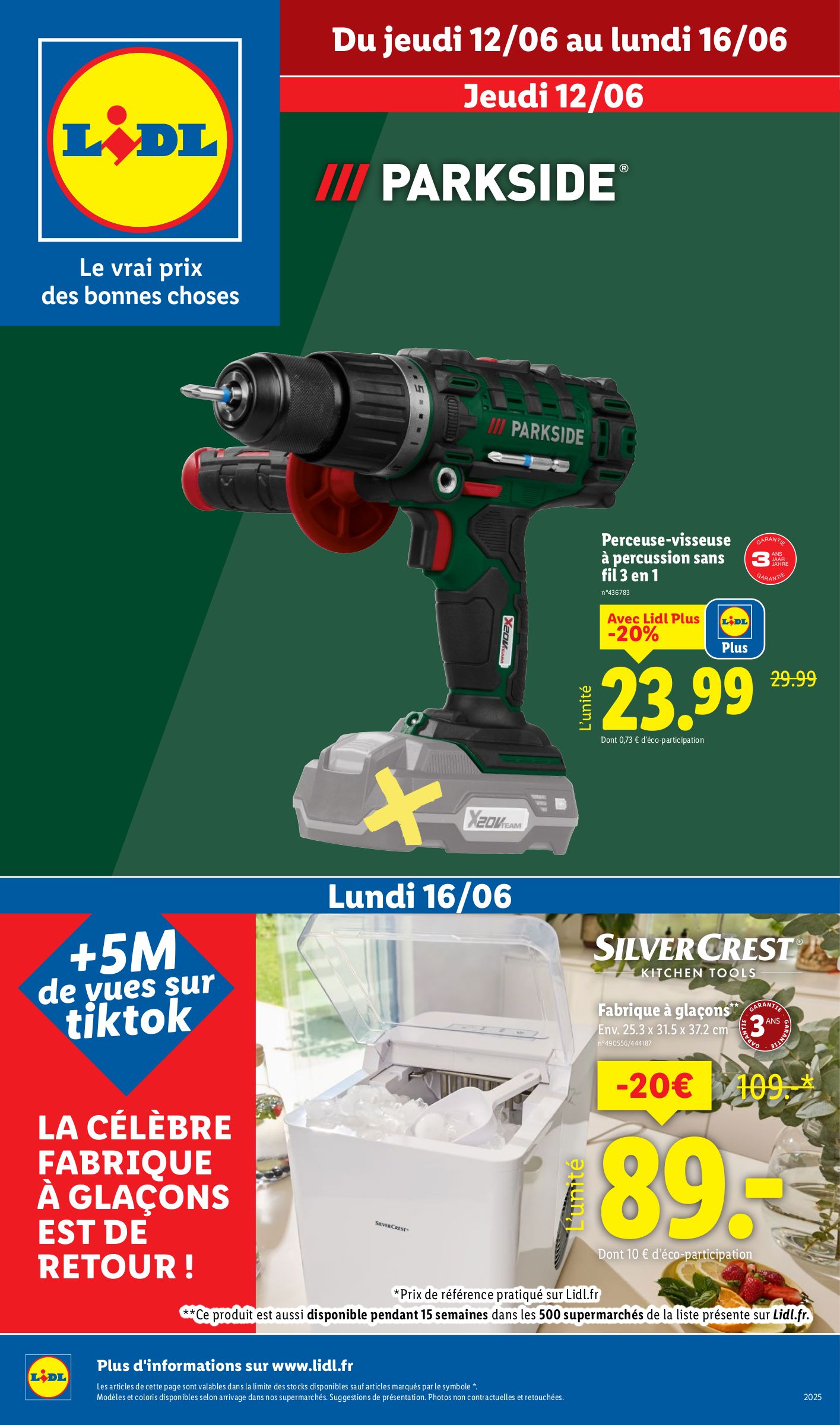 lidl - Catalogue Lidl - Les bonnes affaires de la semaine valable du 12/06 au 16/06