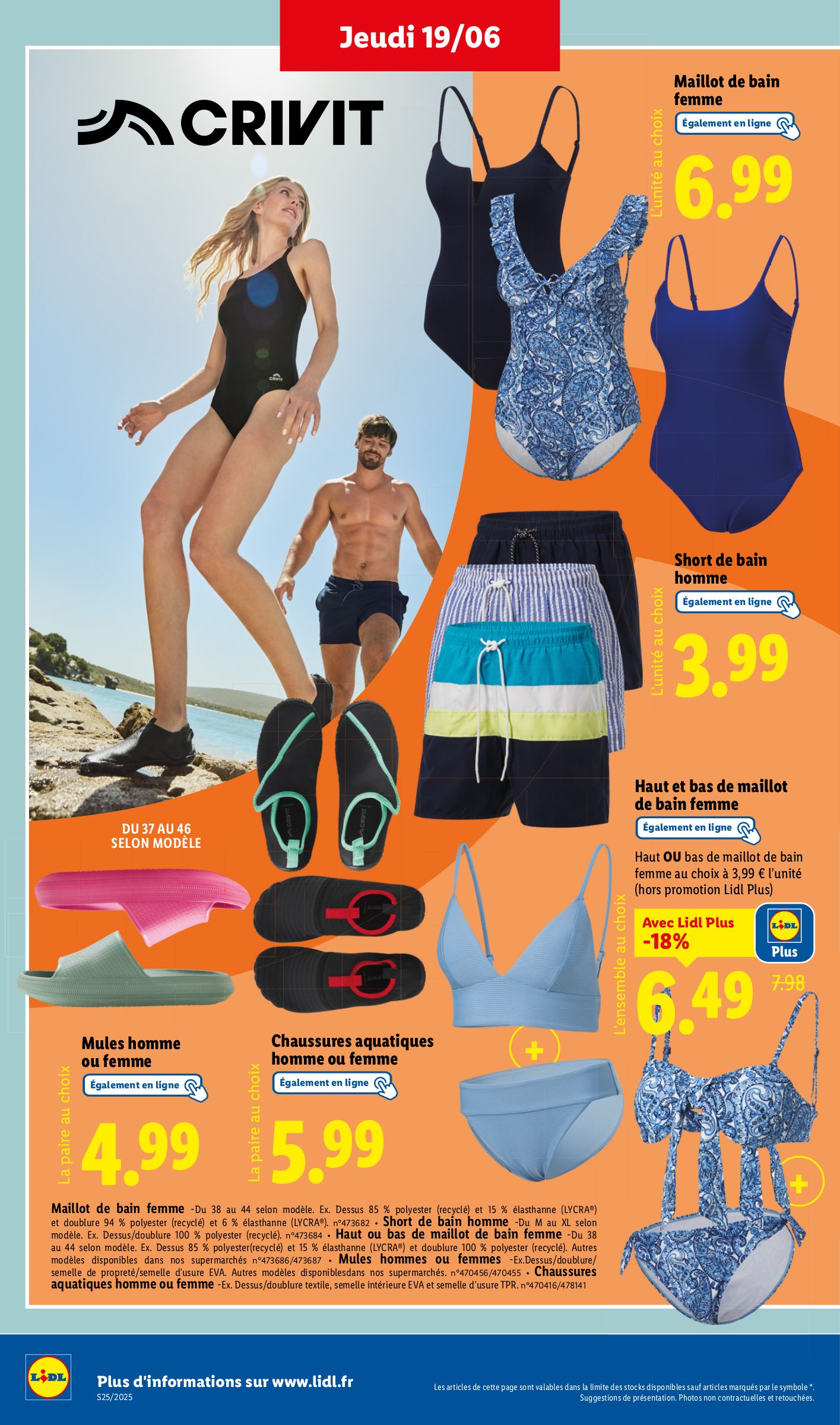 lidl - Catalogue Lidl valable du 19/06 au 25/06 - page: 40 lidl - Catalogue Lidl valable du 19/06 au 25/06 - page: 40