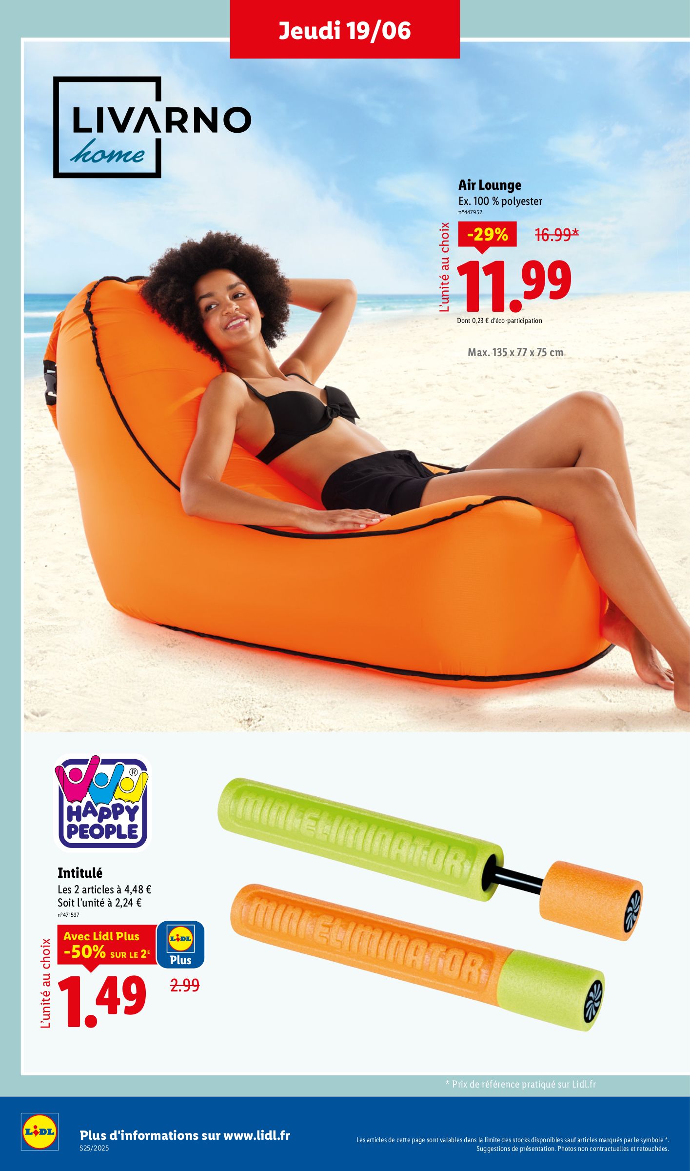 lidl - Catalogue Lidl valable du 19/06 au 25/06 - page: 34 lidl - Catalogue Lidl valable du 19/06 au 25/06 - page: 34