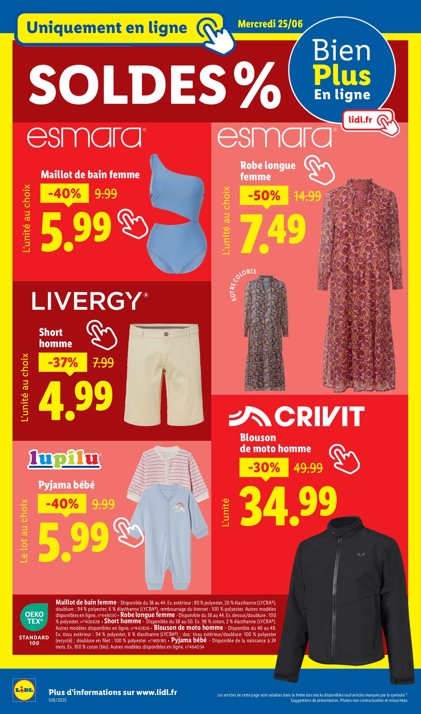 lidl - Catalogue Lidl - Les promos de la semaine valable du 26/06 au 02/07 - page: 46 lidl - Catalogue Lidl - Les promos de la semaine valable du 26/06 au 02/07 - page: 46