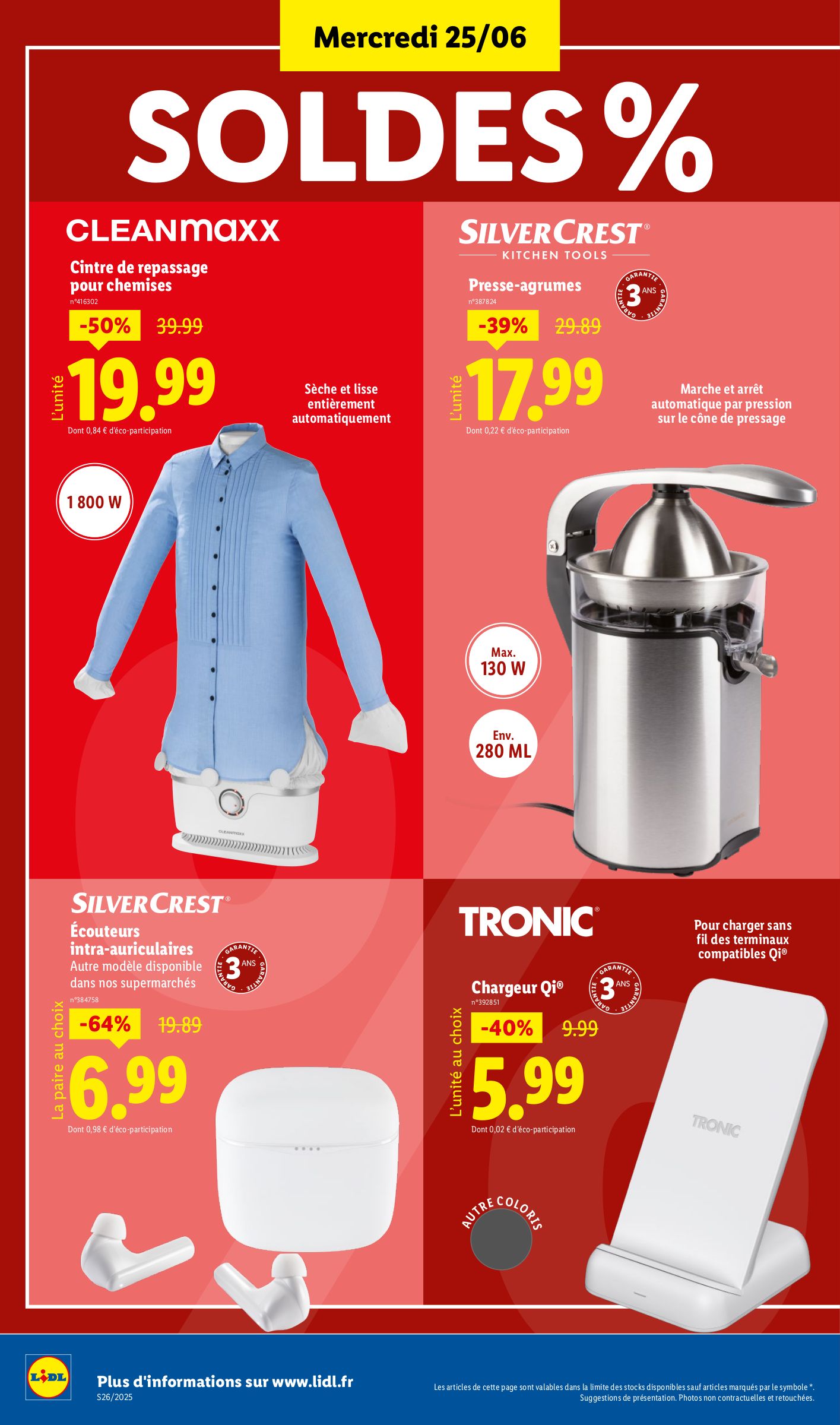 lidl - Catalogue Lidl - Les promos de la semaine valable du 26/06 au 02/07 - page: 32 lidl - Catalogue Lidl - Les promos de la semaine valable du 26/06 au 02/07 - page: 32