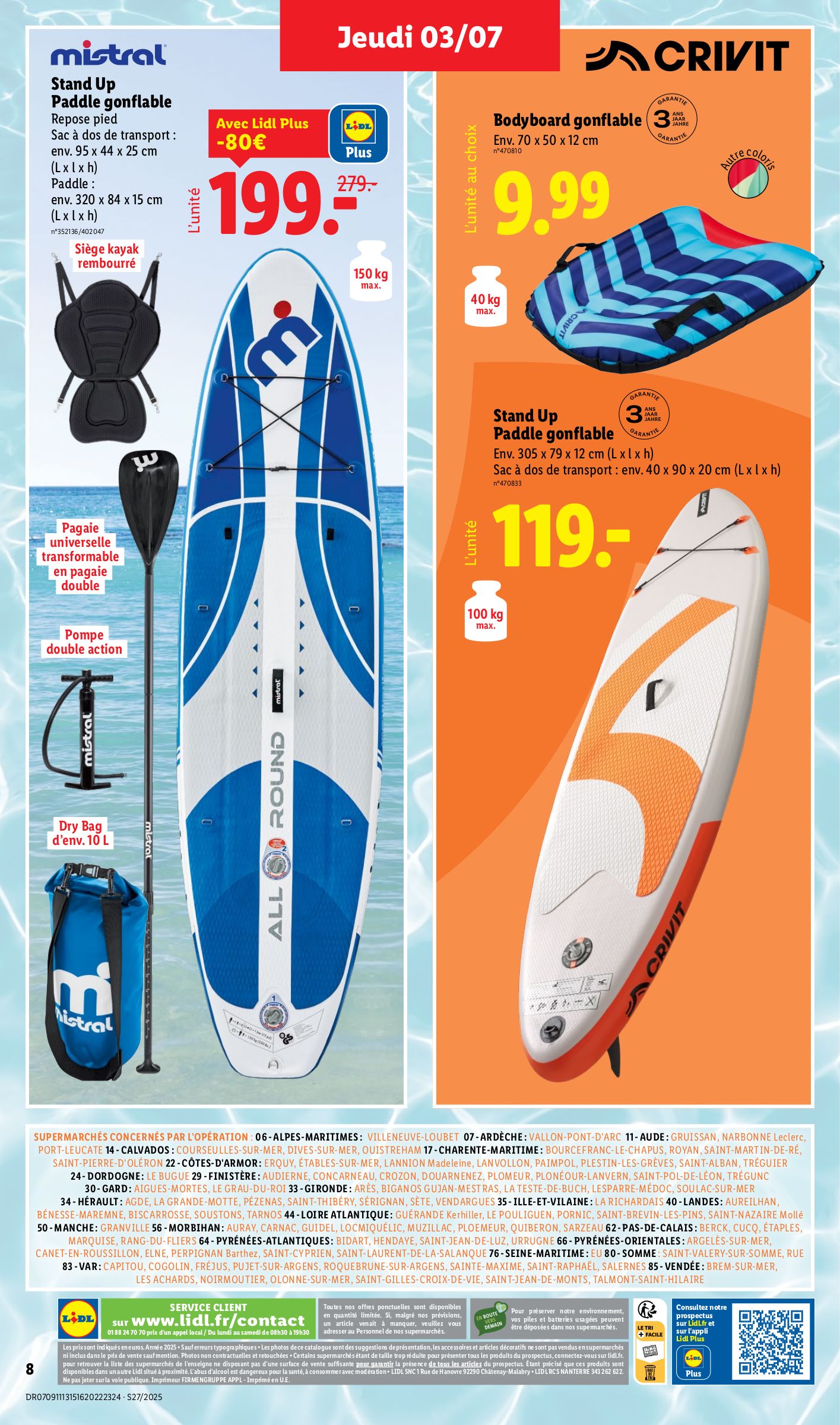 lidl - Catalogue Lidl - Vos produits de l'été valable du 03/07 au 09/07 - page: 8
