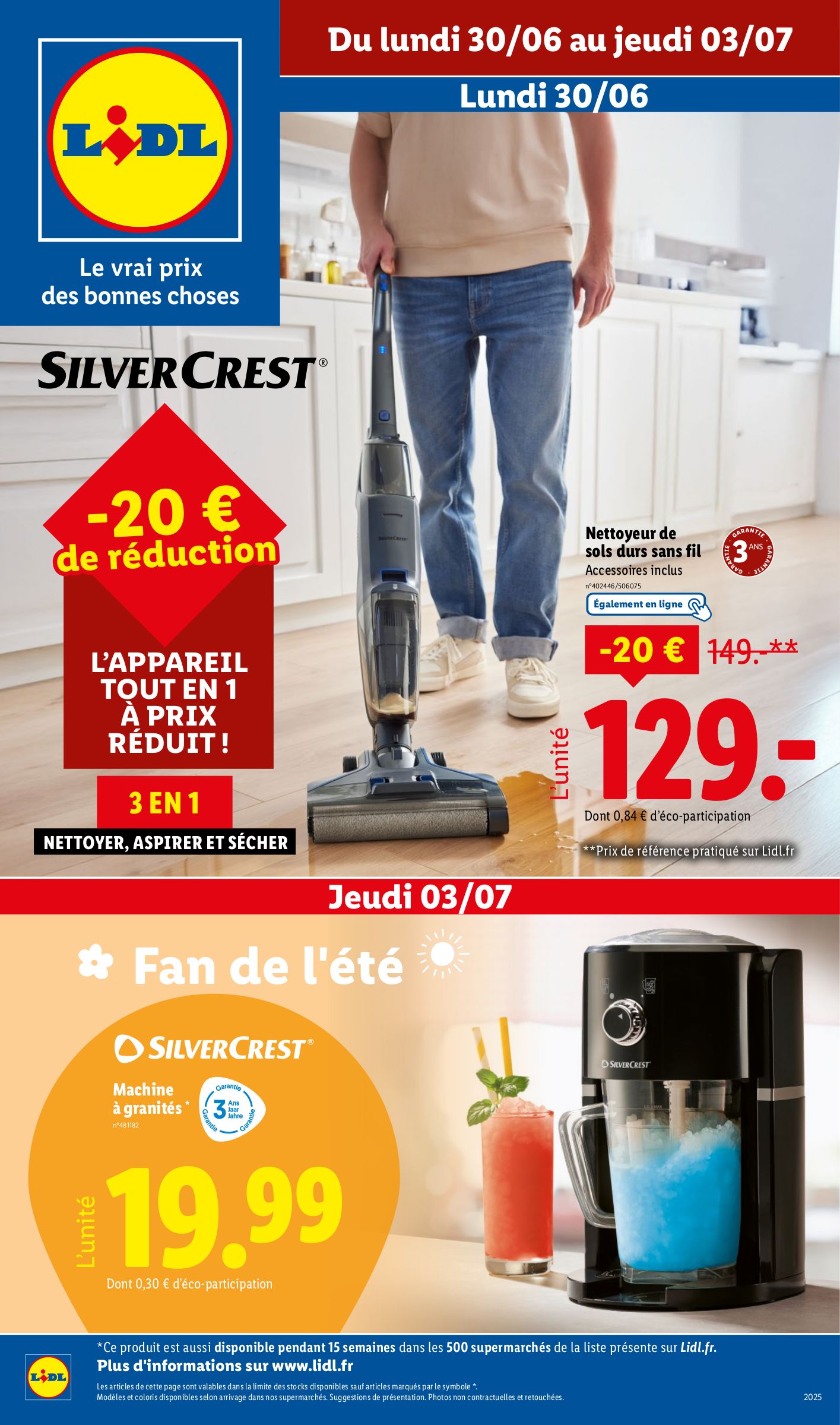 lidl - Catalogue Lidl - Les bonnes affaires de la semaine valable du 30/06 au 03/07