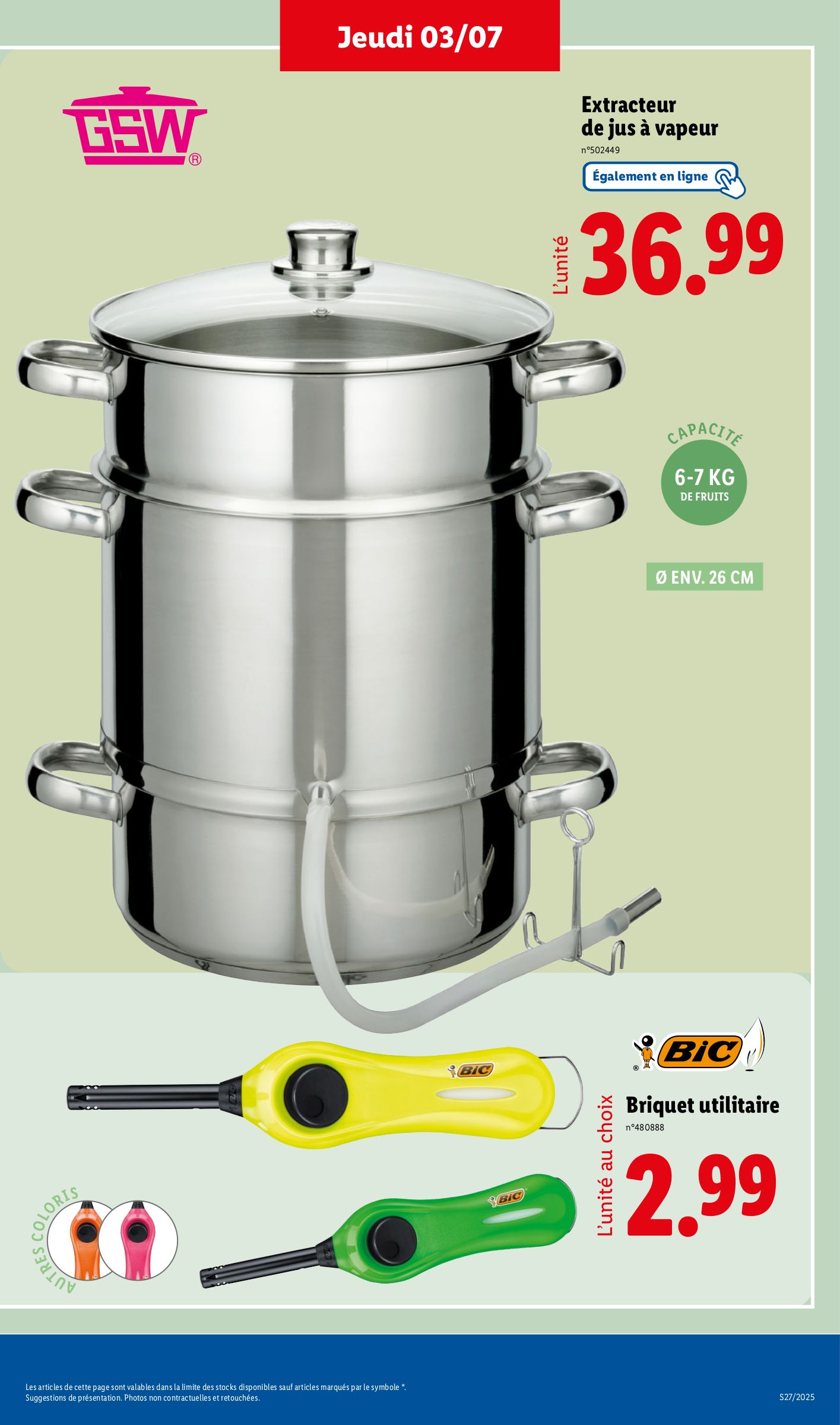 lidl - Catalogue Lidl - Les bonnes affaires de la semaine valable du 03/07 au 07/07 - page: 9