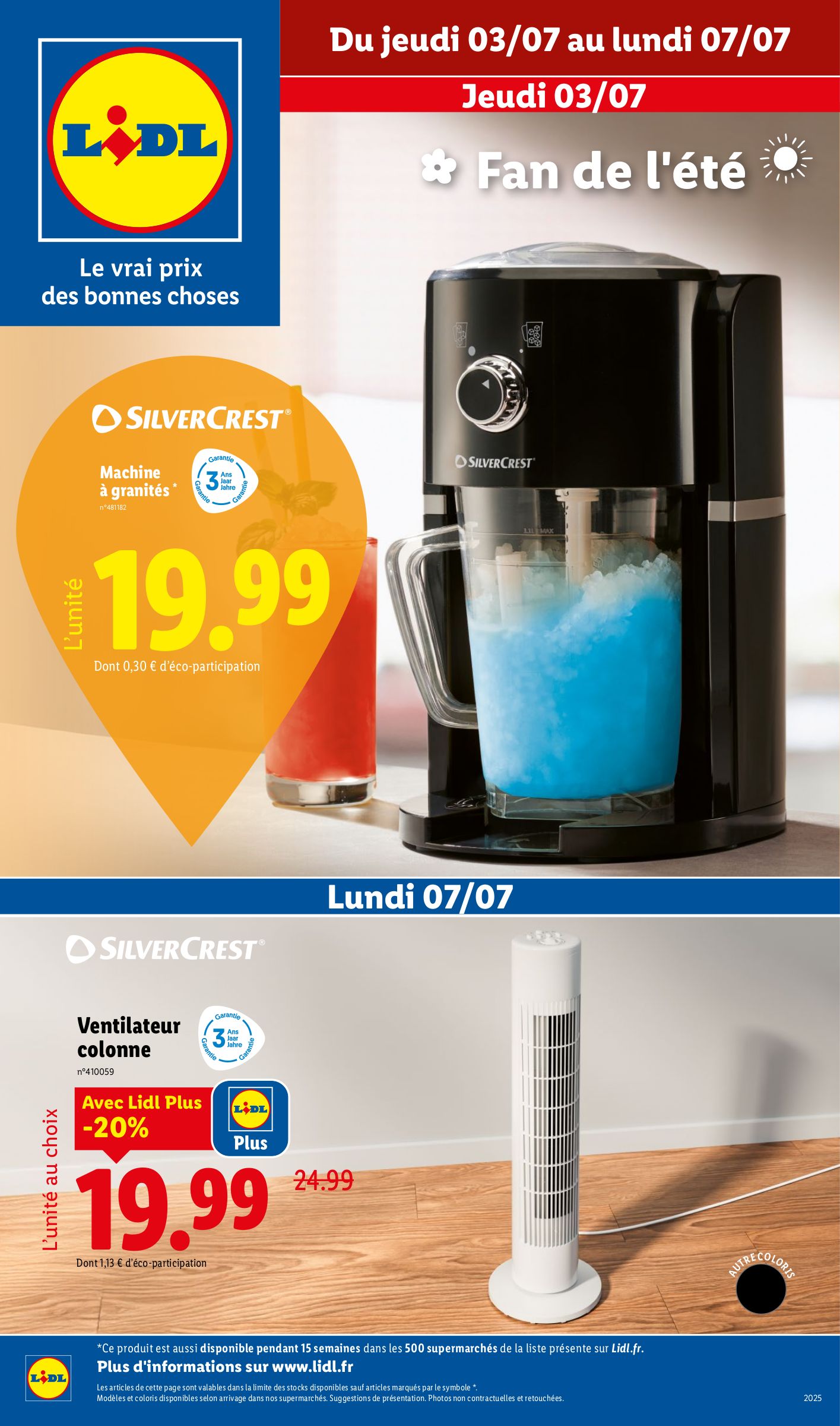 lidl - Catalogue Lidl - Les bonnes affaires de la semaine valable du 03/07 au 07/07