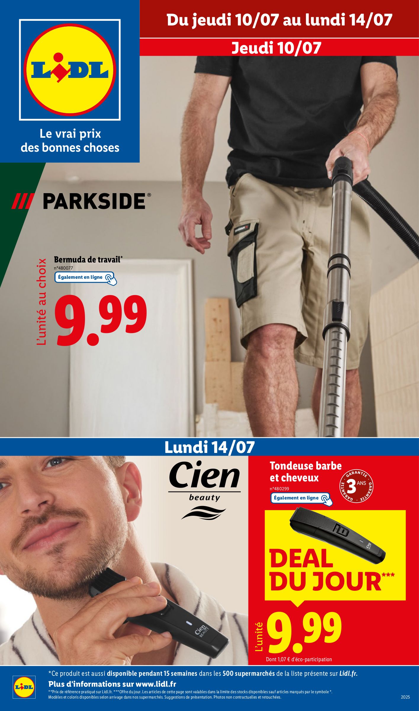 lidl - Catalogue Lidl - Les bonnes affaires de la semaine valable du 10/07 au 14/07