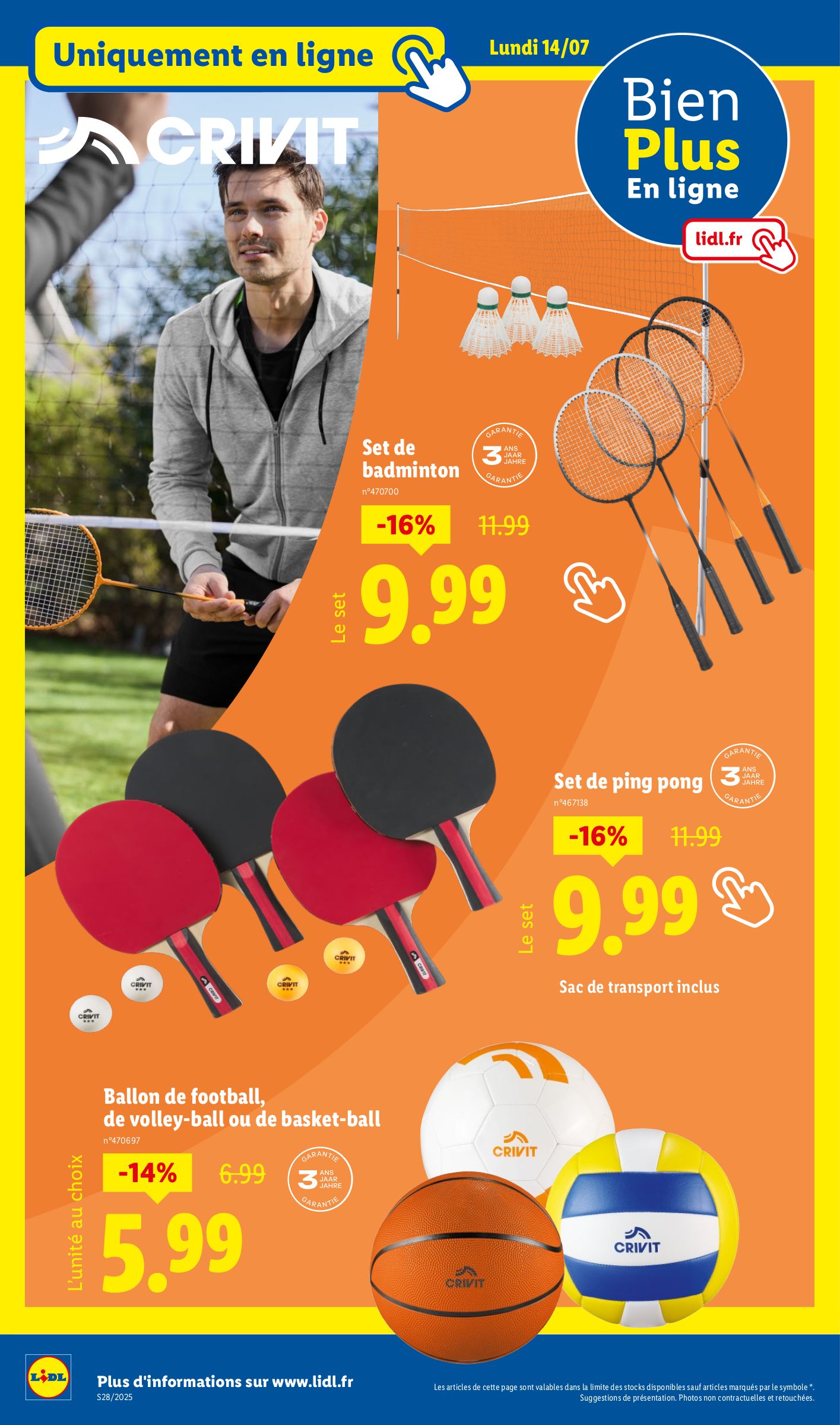 lidl - Catalogue Lidl - Les bonnes affaires de la semaine valable du 10/07 au 14/07 - page: 42 lidl - Catalogue Lidl - Les bonnes affaires de la semaine valable du 10/07 au 14/07 - page: 42
