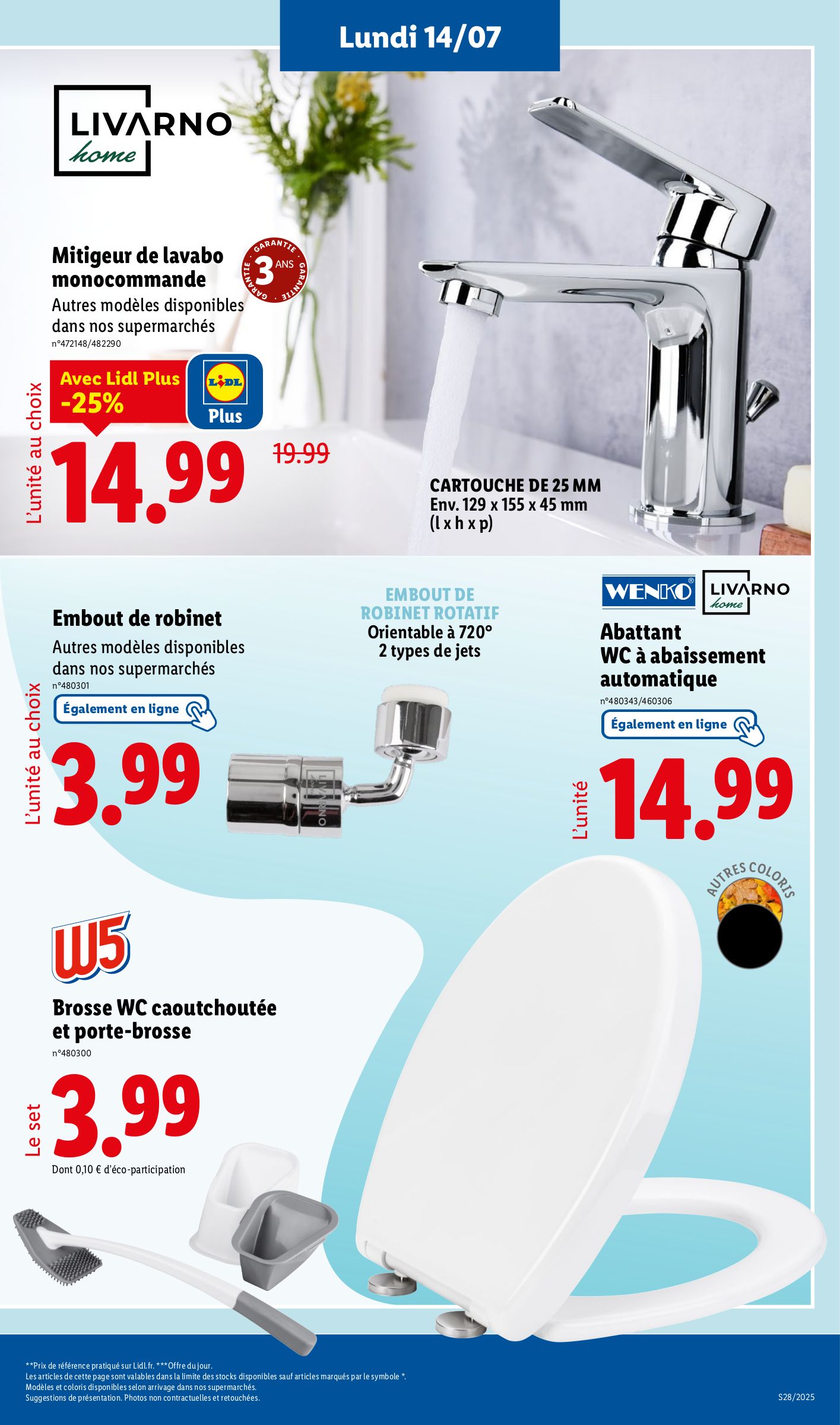 lidl - Catalogue Lidl - Les bonnes affaires de la semaine valable du 10/07 au 14/07 - page: 25 lidl - Catalogue Lidl - Les bonnes affaires de la semaine valable du 10/07 au 14/07 - page: 25