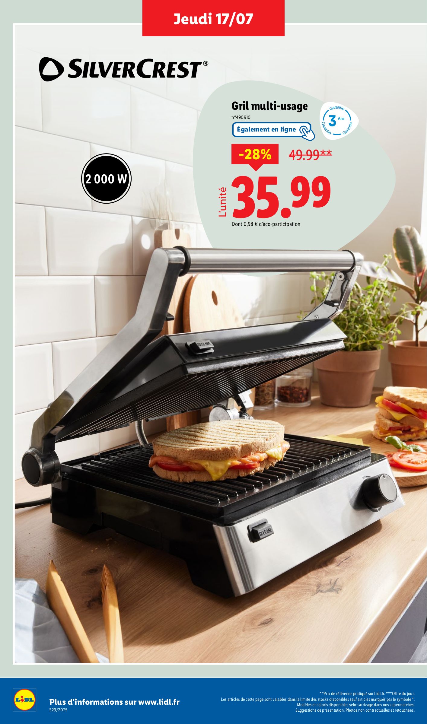 lidl - Catalogue Lidl valable du 17/07 au 23/07 - page: 36 lidl - Catalogue Lidl valable du 17/07 au 23/07 - page: 36