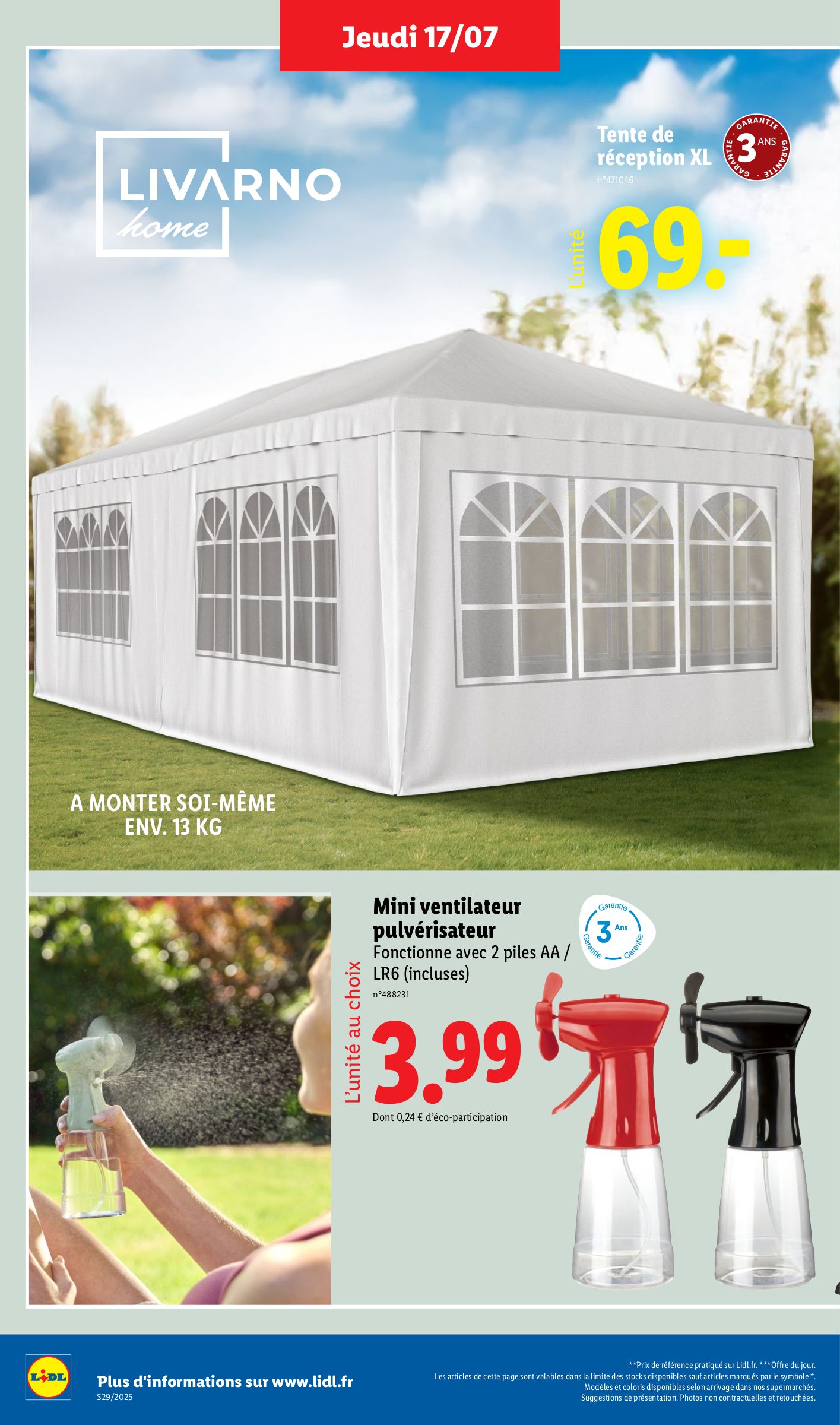 lidl - Catalogue Lidl - Les bonnes affaires de la semaine valable du 14/07 au 17/07 - page: 36 lidl - Catalogue Lidl - Les bonnes affaires de la semaine valable du 14/07 au 17/07 - page: 36