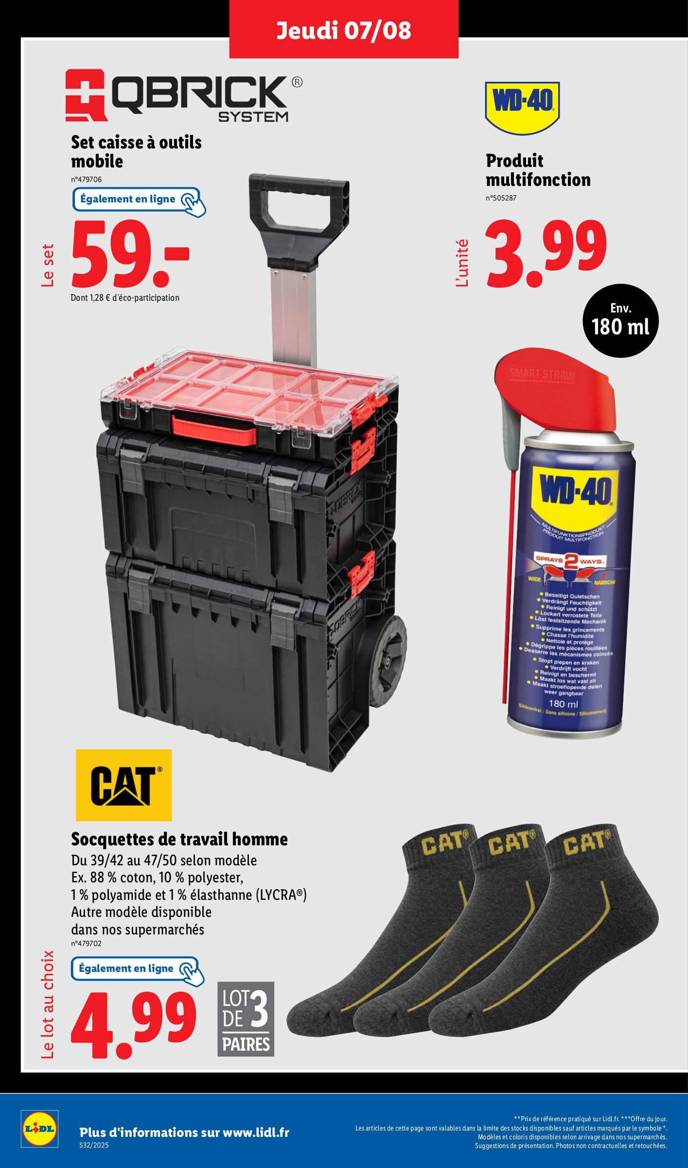 lidl - Catalogue Lidl valable du 07/08 au 13/08 - page: 42 lidl - Catalogue Lidl valable du 07/08 au 13/08 - page: 42