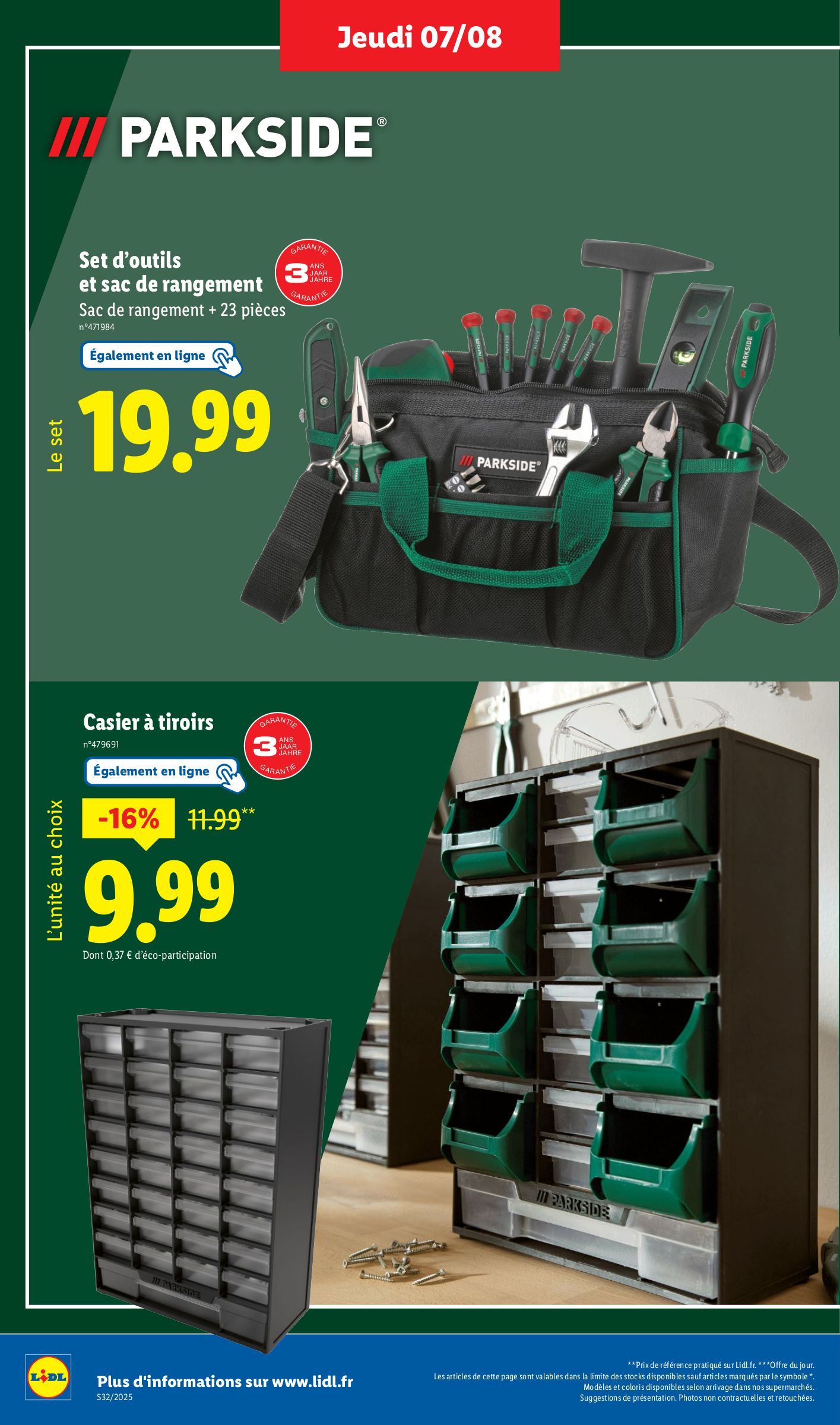lidl - Catalogue Lidl valable du 07/08 au 13/08 - page: 32 lidl - Catalogue Lidl valable du 07/08 au 13/08 - page: 32