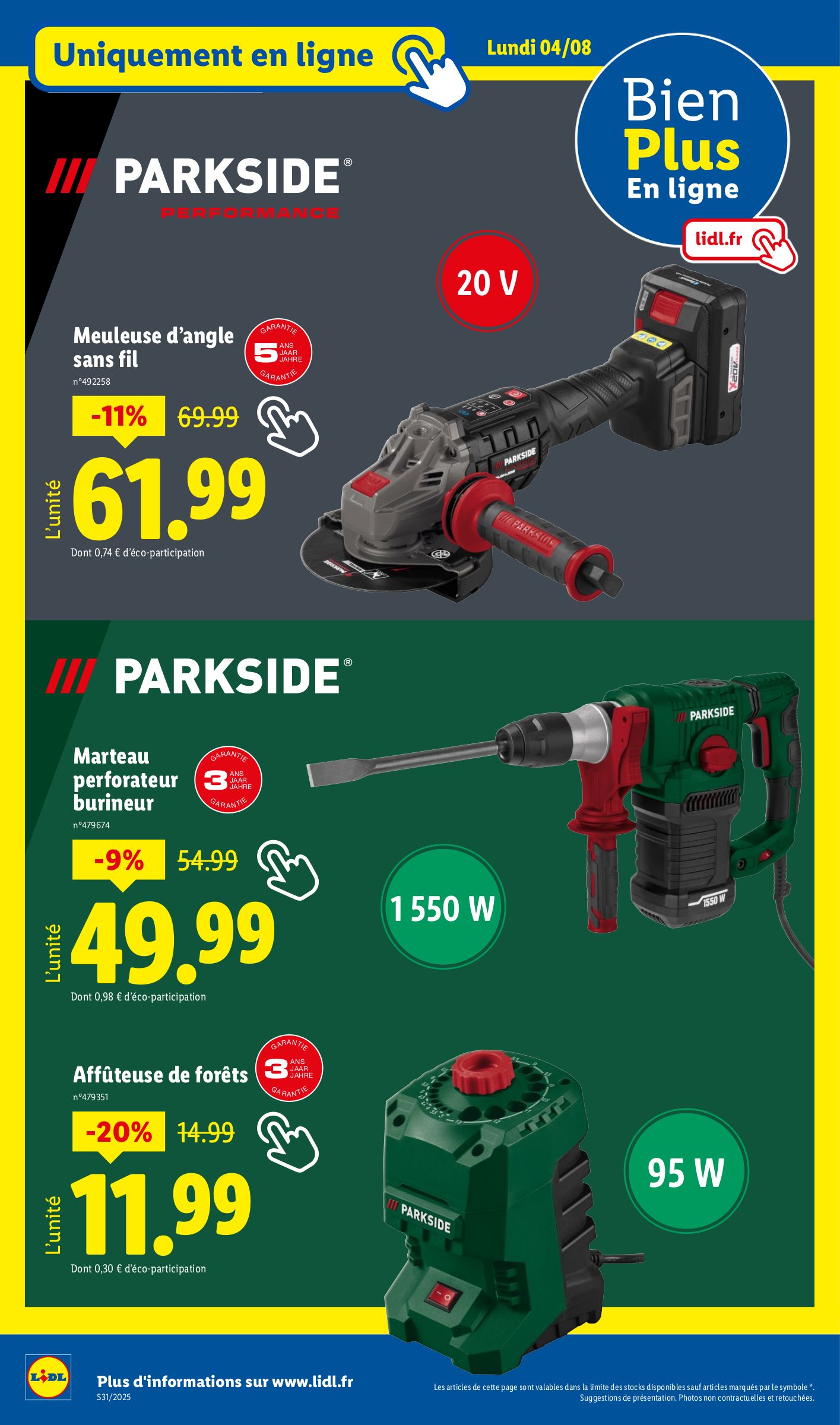 lidl - Catalogue Lidl valable du 31/07 au 06/08 - page: 66 lidl - Catalogue Lidl valable du 31/07 au 06/08 - page: 66
