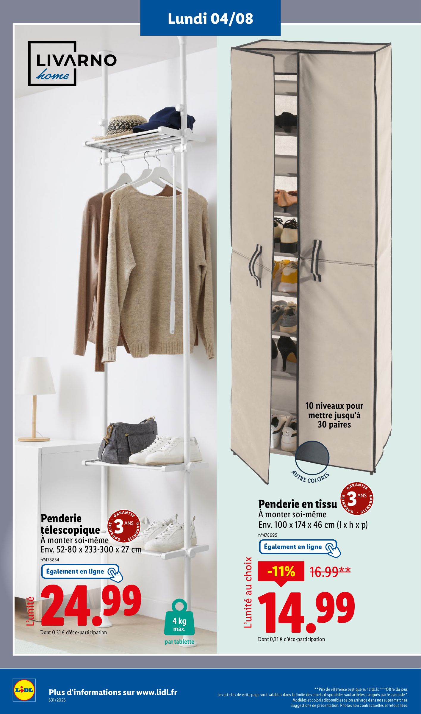 lidl - Catalogue Lidl valable du 31/07 au 06/08 - page: 58 lidl - Catalogue Lidl valable du 31/07 au 06/08 - page: 58